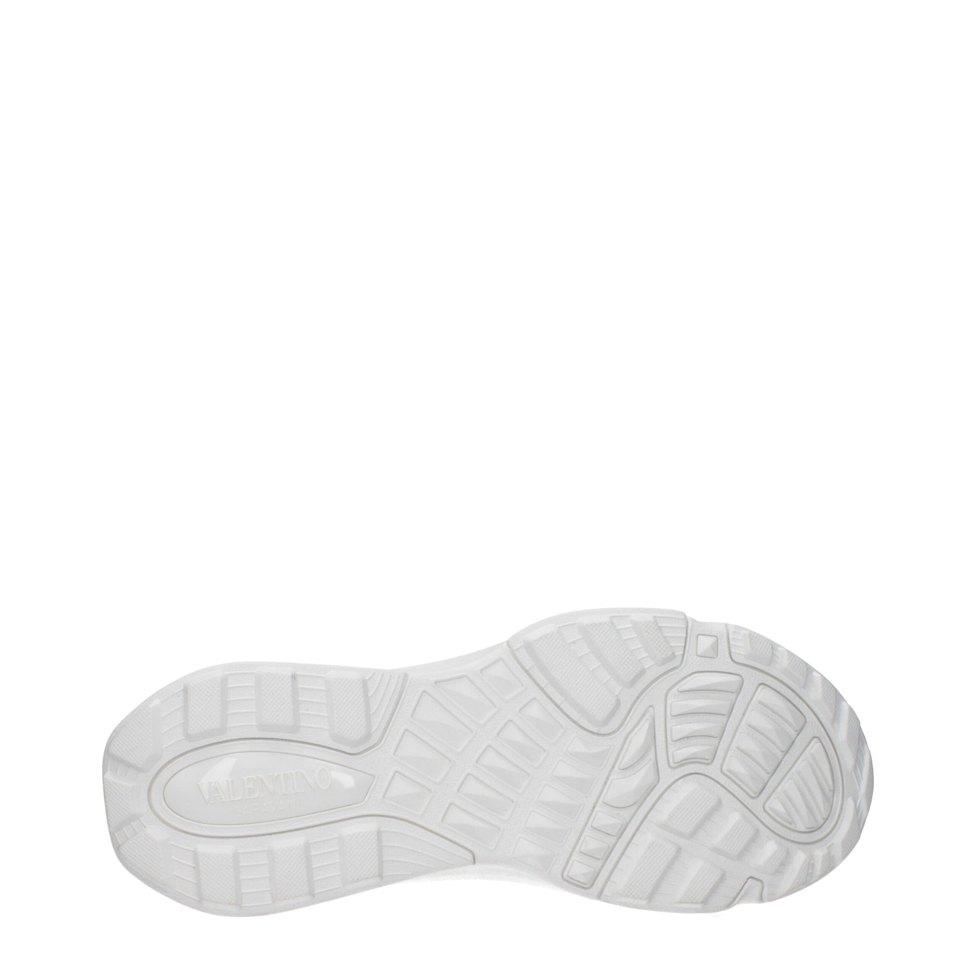 Valentino Garavani White Fabric Athletic Sneakers