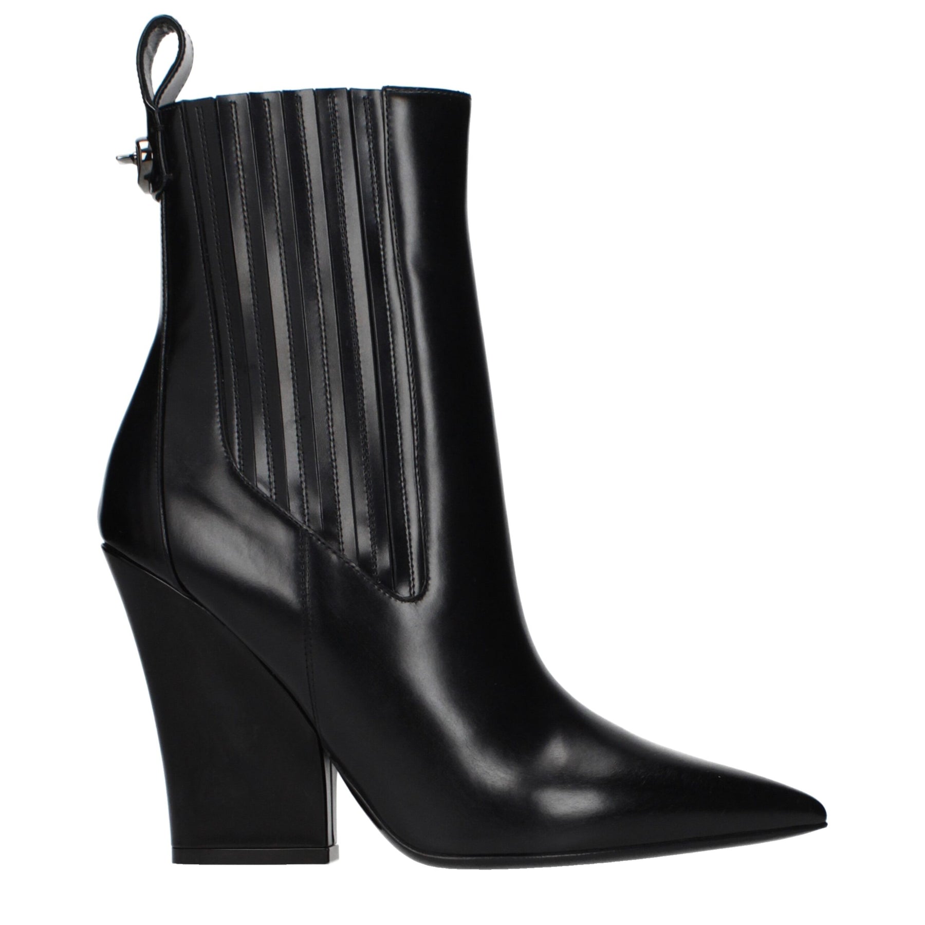 Valentino Garavani Black Leather Ankle Boots | Regal Royce