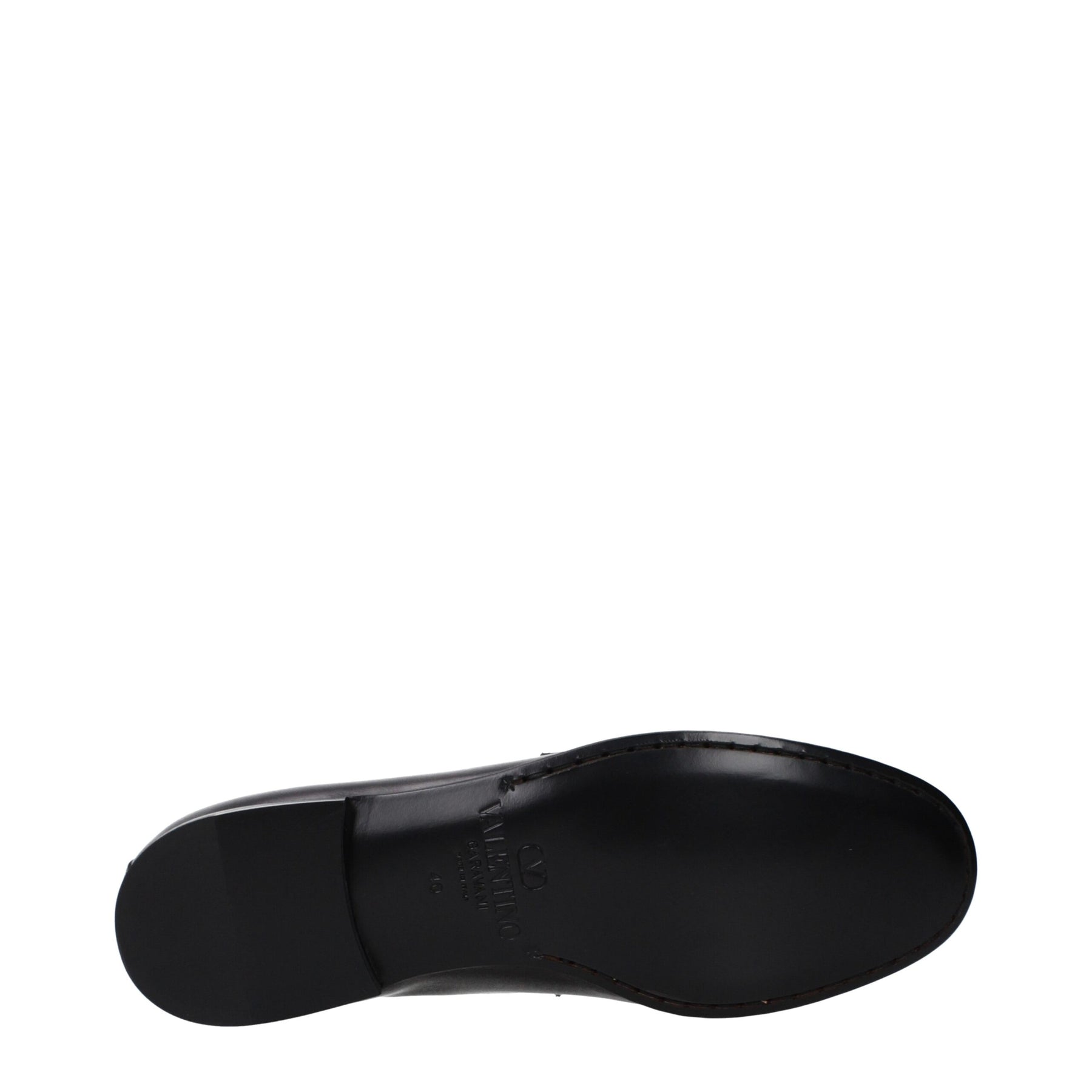 Valentino Garavani Black Leather Slip-On Loafers | Regal Royce