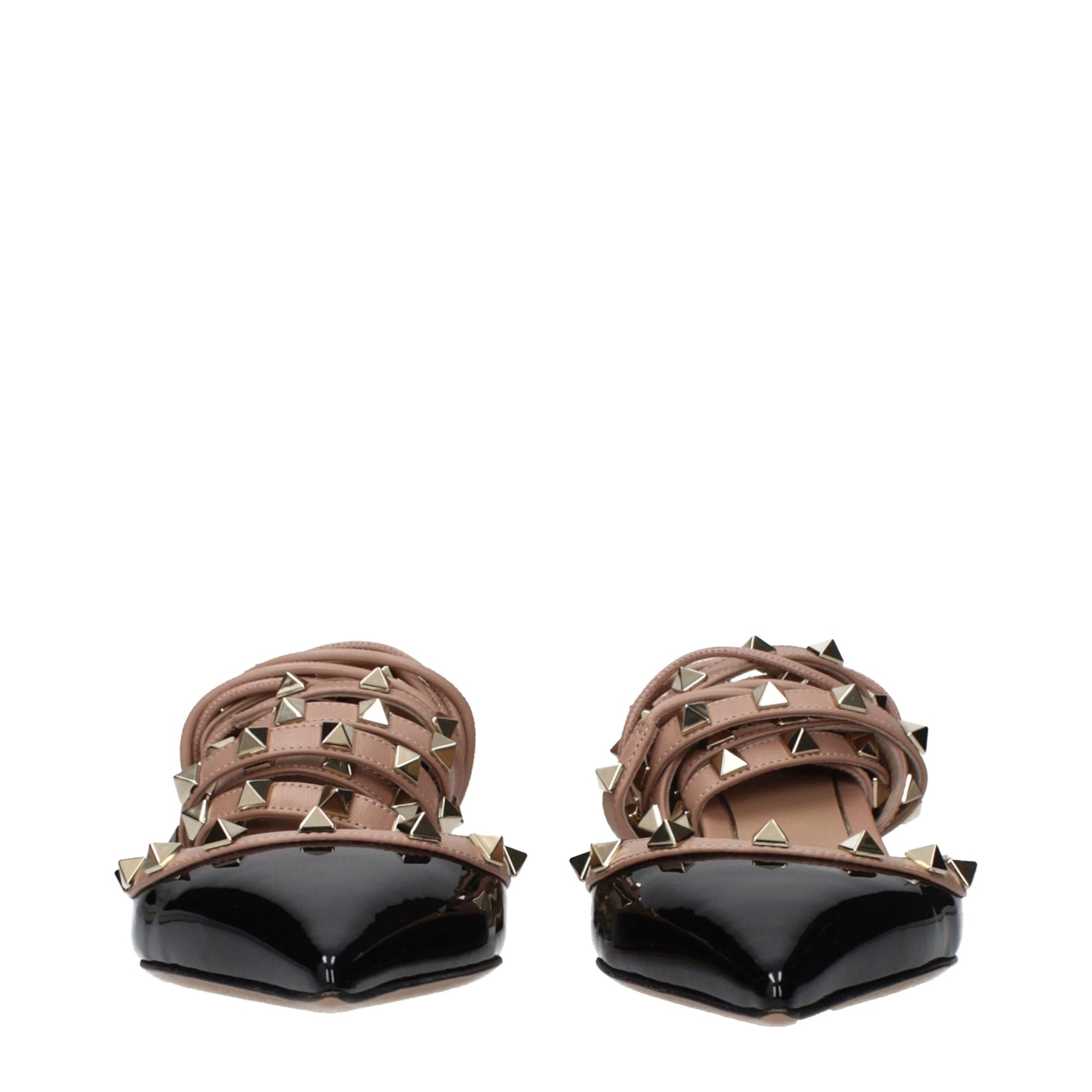 Valentino Garavani Black Leather Strap-On Sandals | Regal Royce