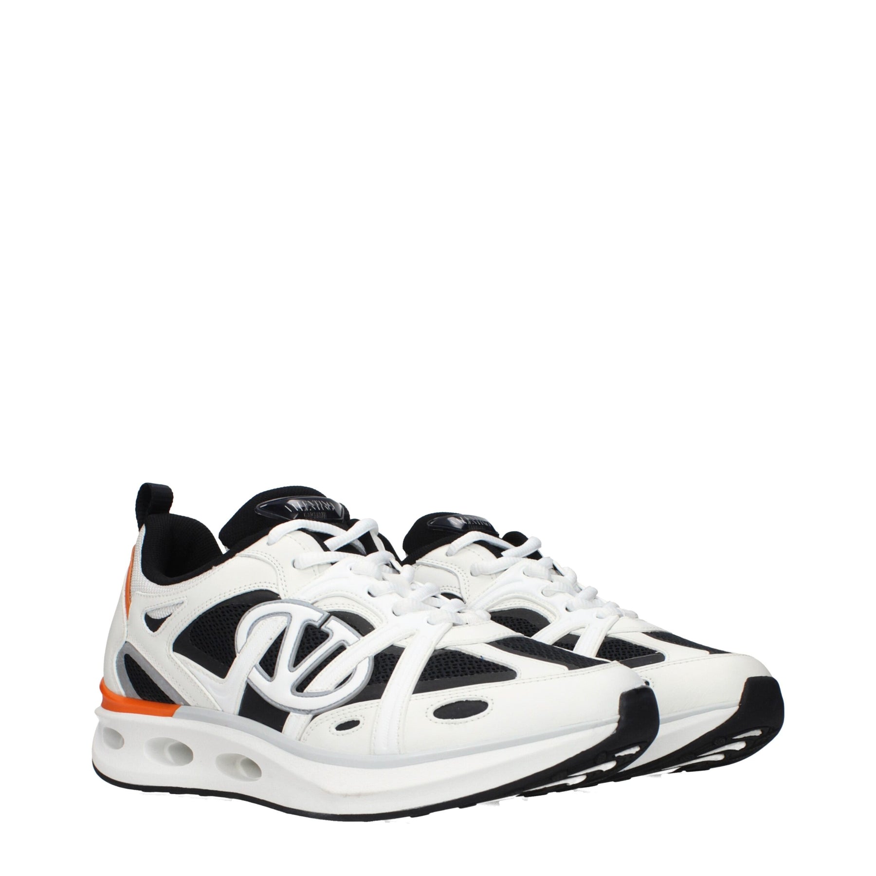 Valentino Garavani White Fabric Athletic Sneakers | Regal Royce