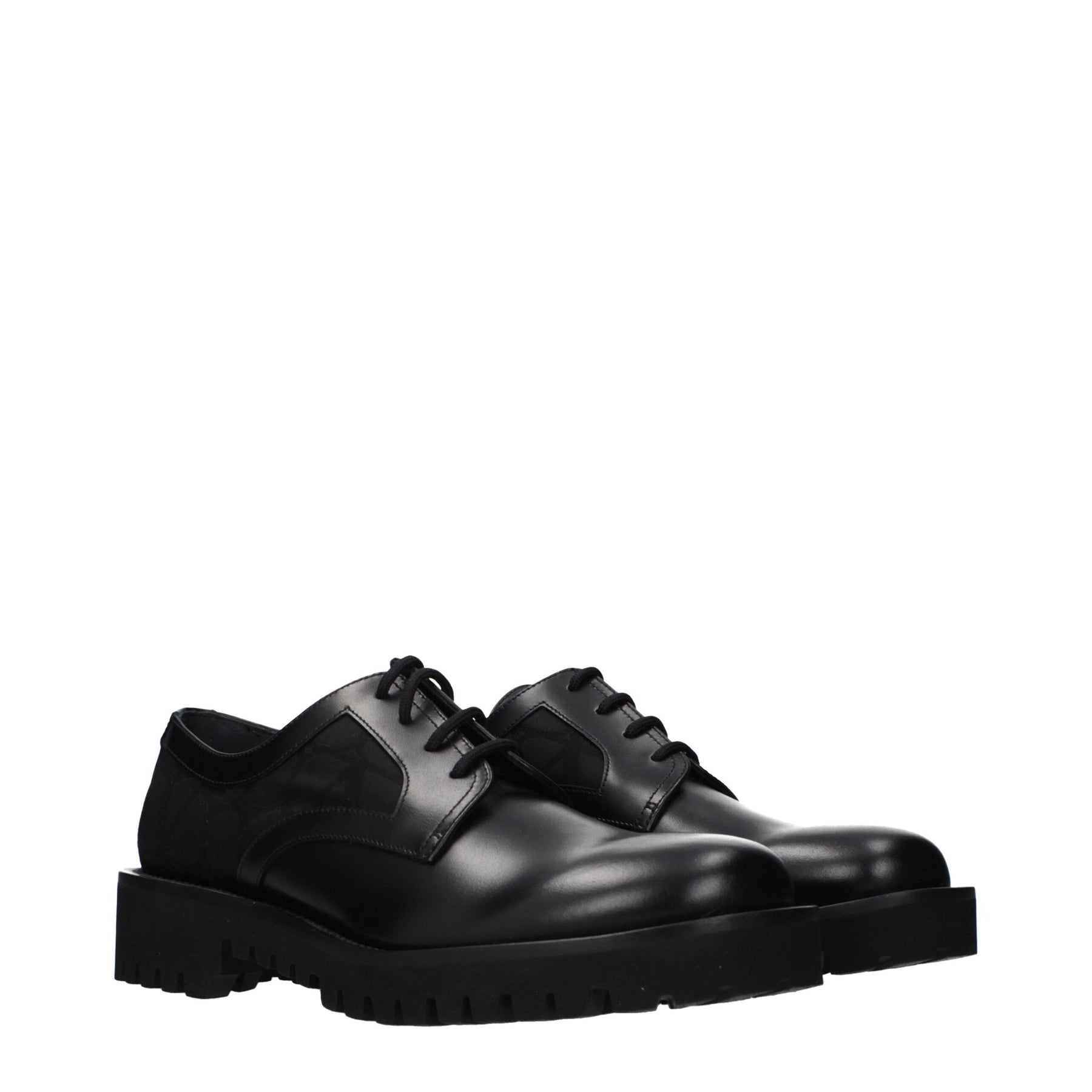 Valentino Garavani Black Leather Oxfords And Derbies | Regal Royce
