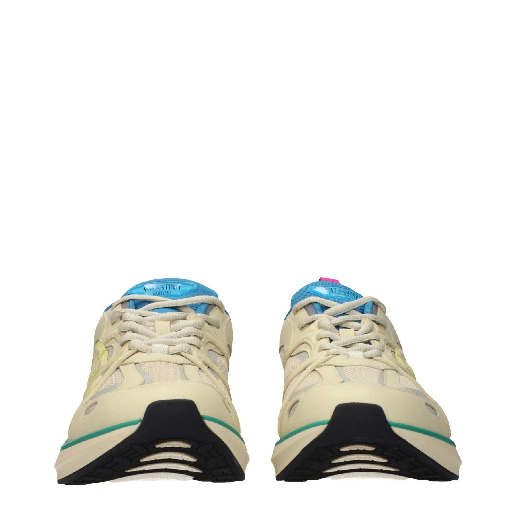 Valentino Garavani Beige Fabric Athletic Sneakers | Regal Royce
