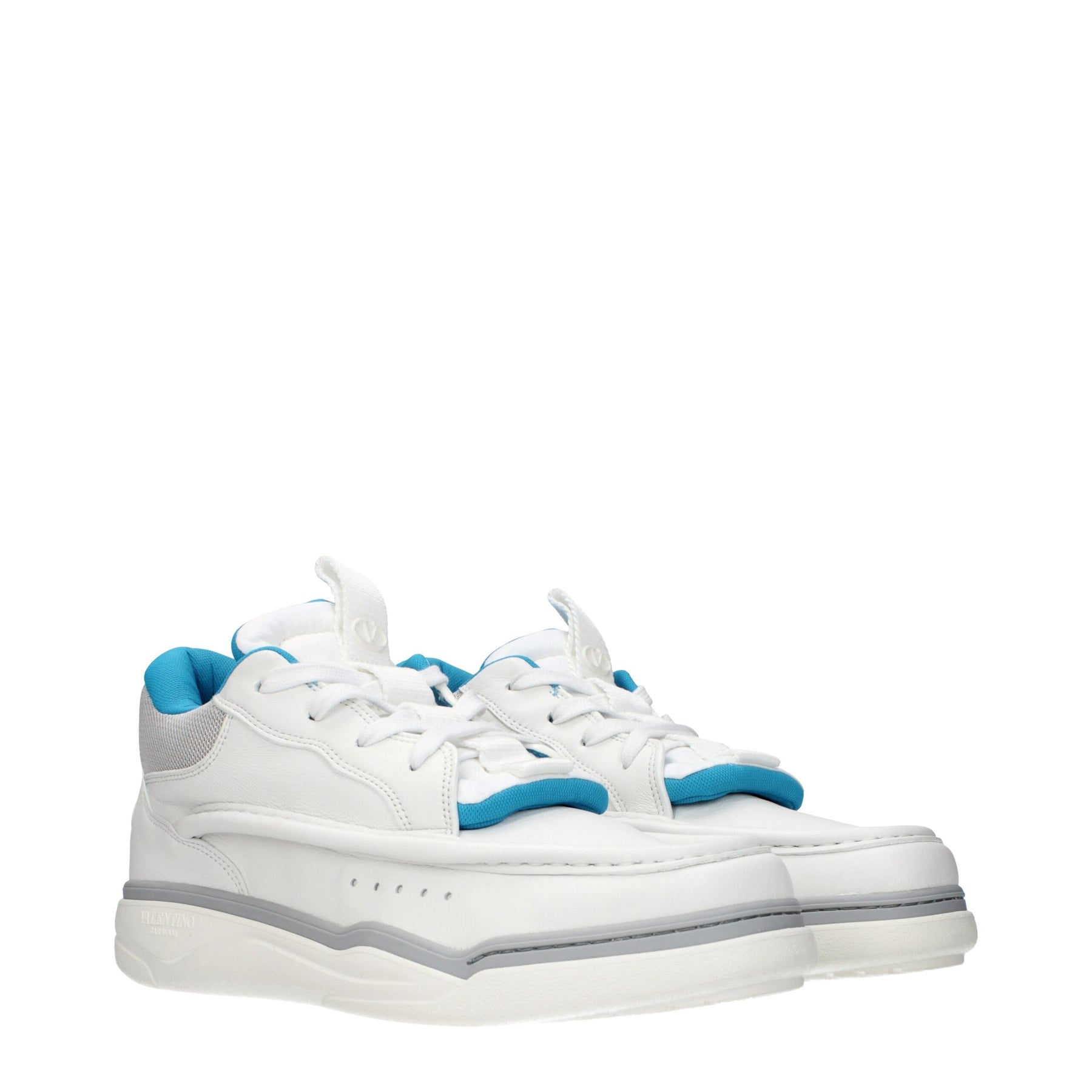 Valentino Garavani White Leather Low Top Sneakers | Regal Royce