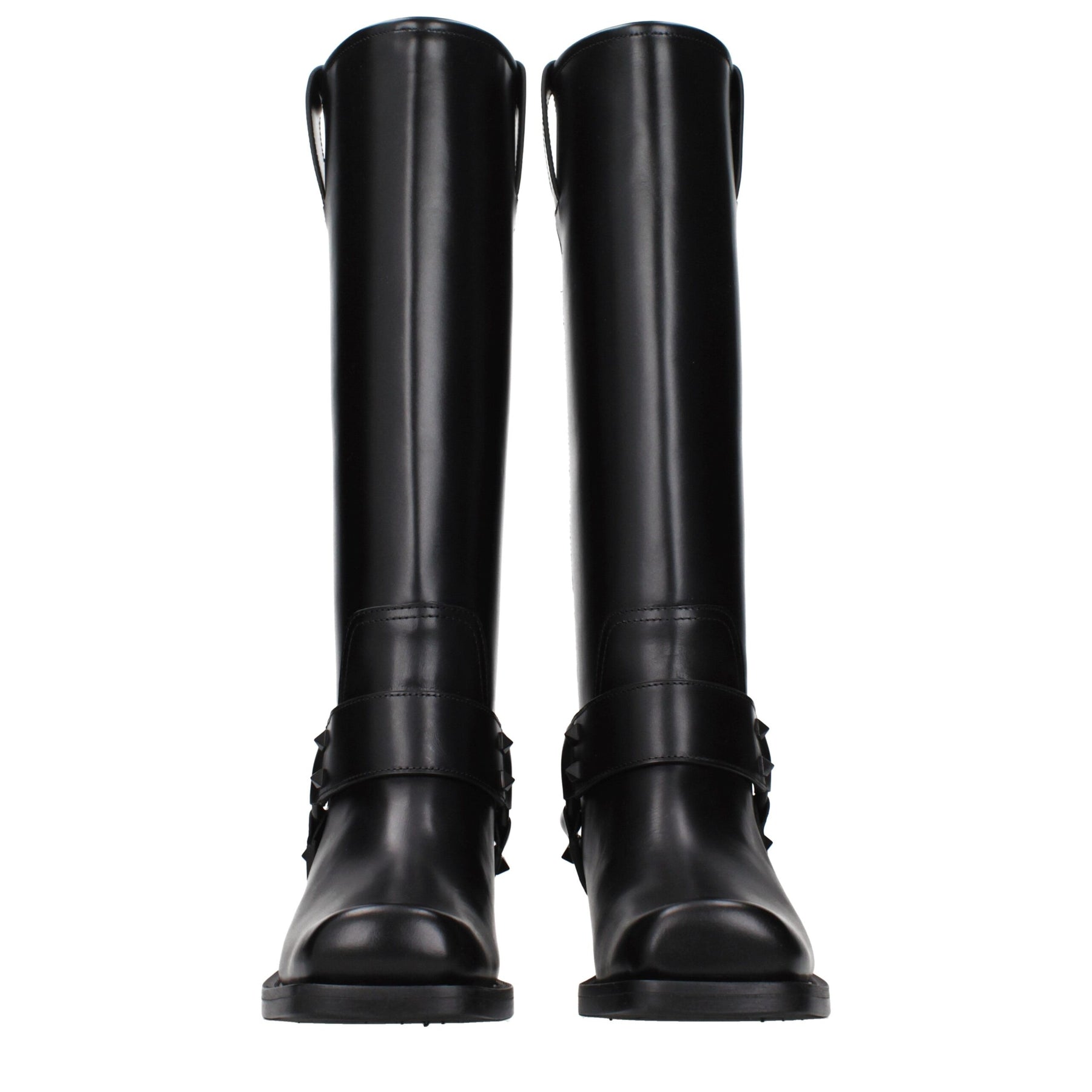 Valentino Garavani Black Leather Boots | Regal Royce