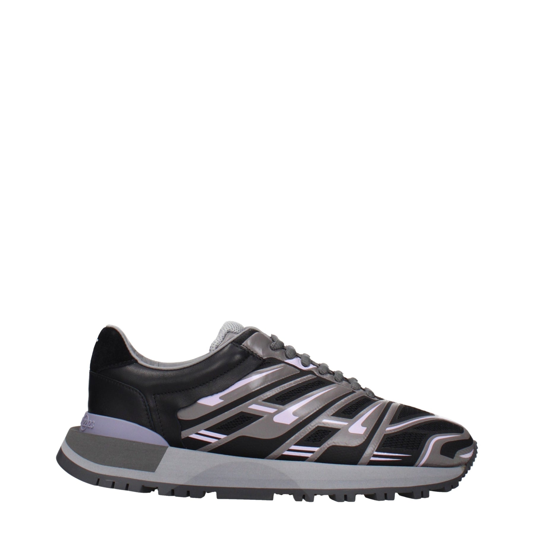 Maison Margiela Black Fabric Athletic Sneakers | Regal Royce