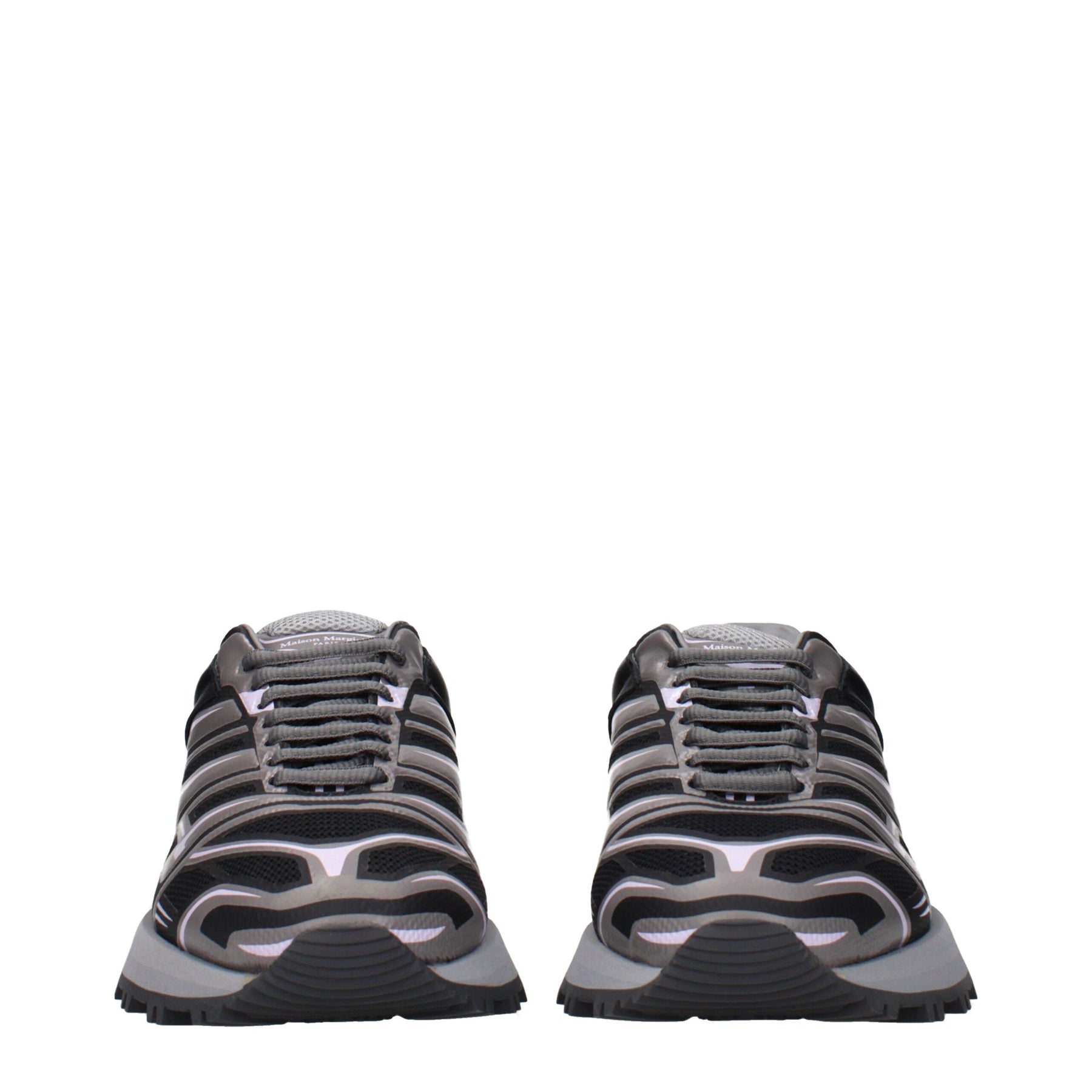 Maison Margiela Black Fabric Athletic Sneakers | Regal Royce