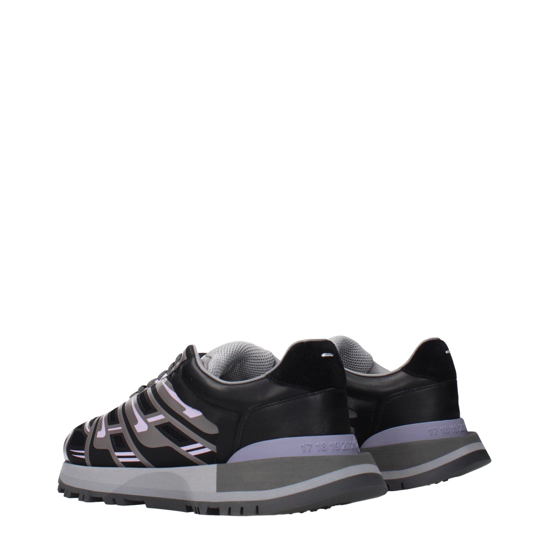 Maison Margiela Black Fabric Athletic Sneakers | Regal Royce