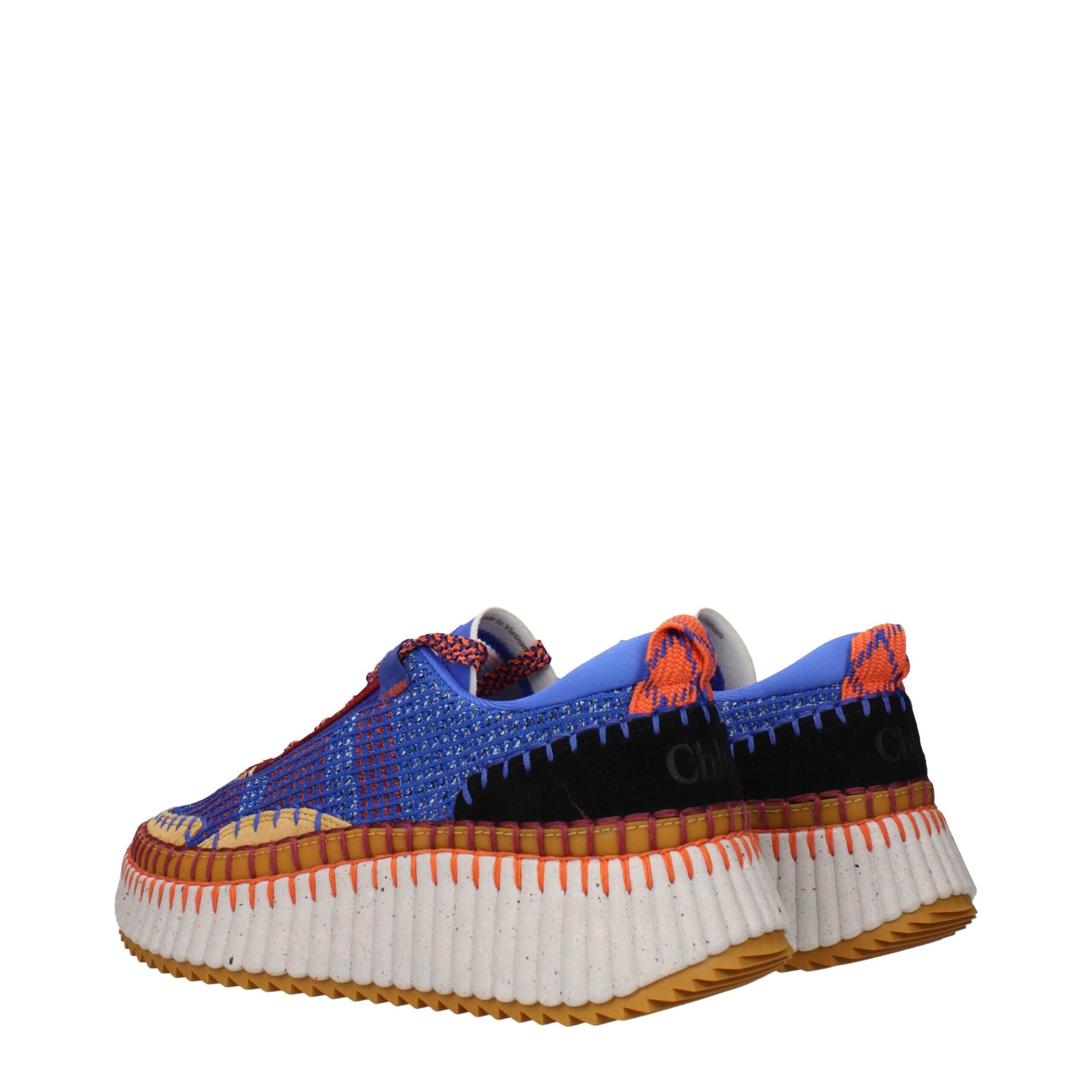 Chloé Blue Fabric Chunky Sneakers | Regal Royce