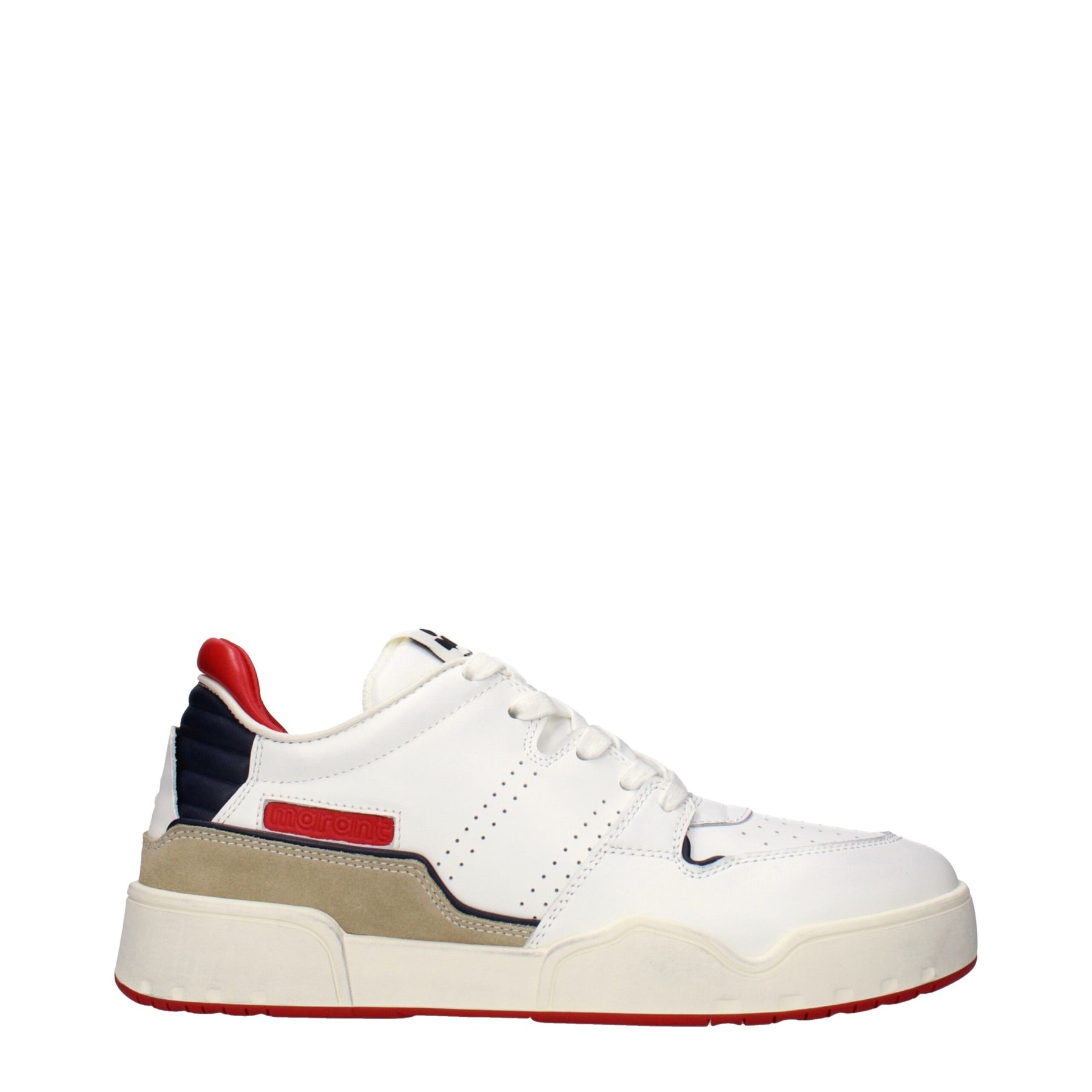 Isabel Marant White Leather Low Top Sneakers | Regal Royce