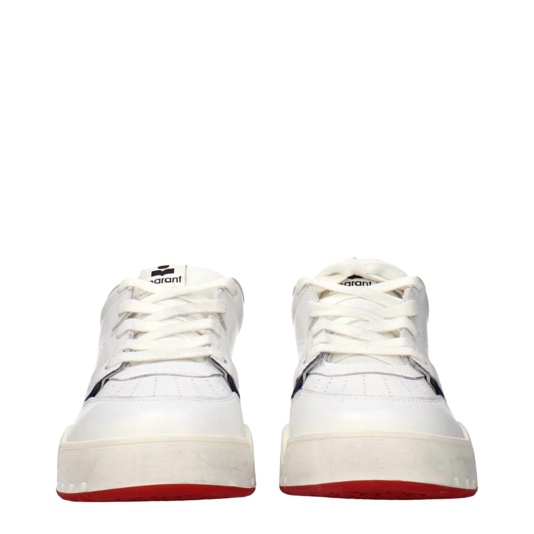 Isabel Marant White Leather Low Top Sneakers | Regal Royce