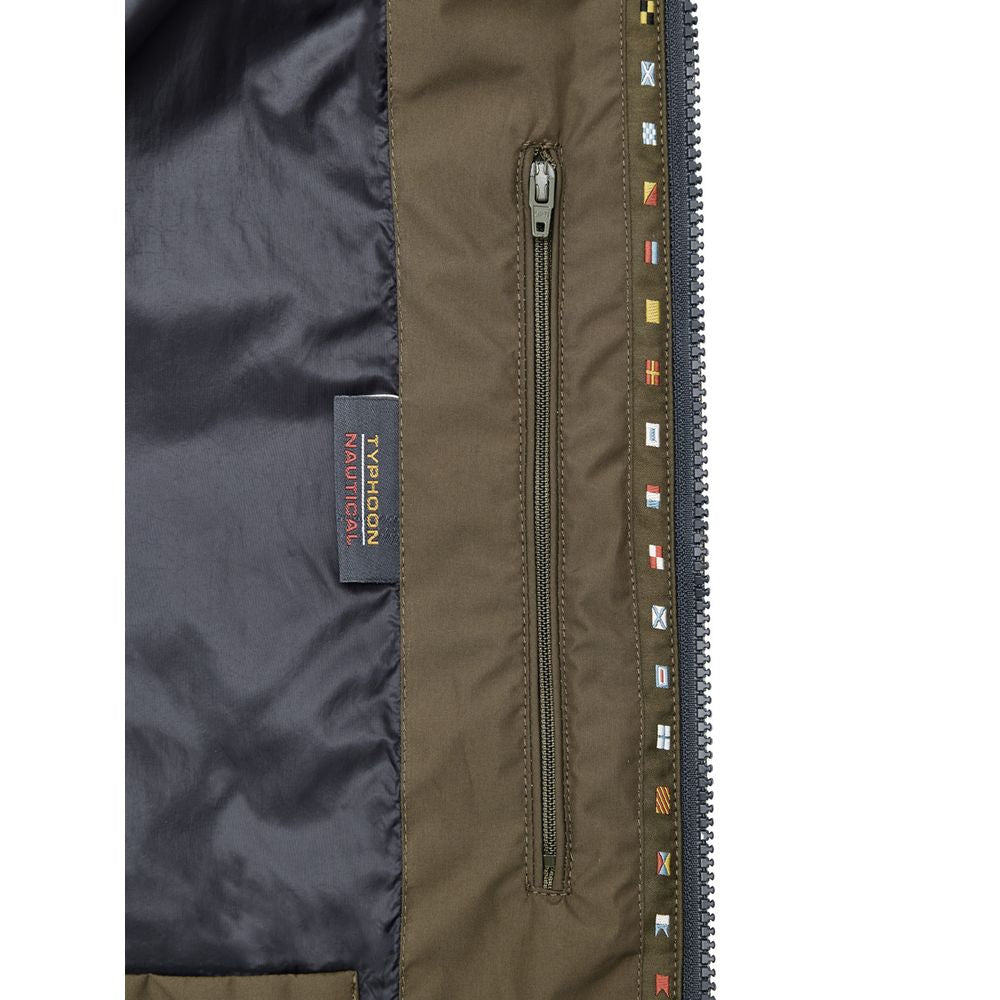 Paul & Shark Green Polyester Sleveless Jacket | Regal Royce