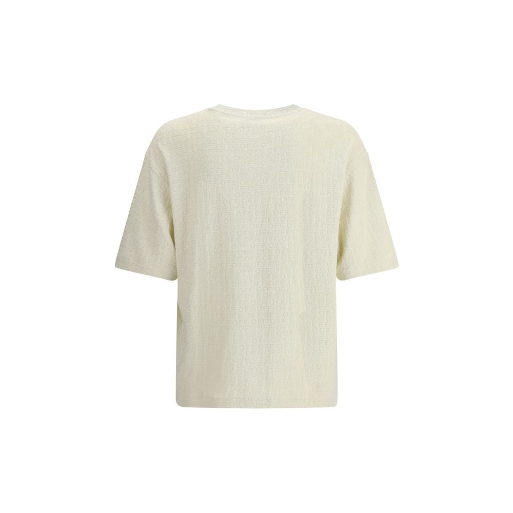 Off-White Cream Cotton T-Shirt | Regal Royce