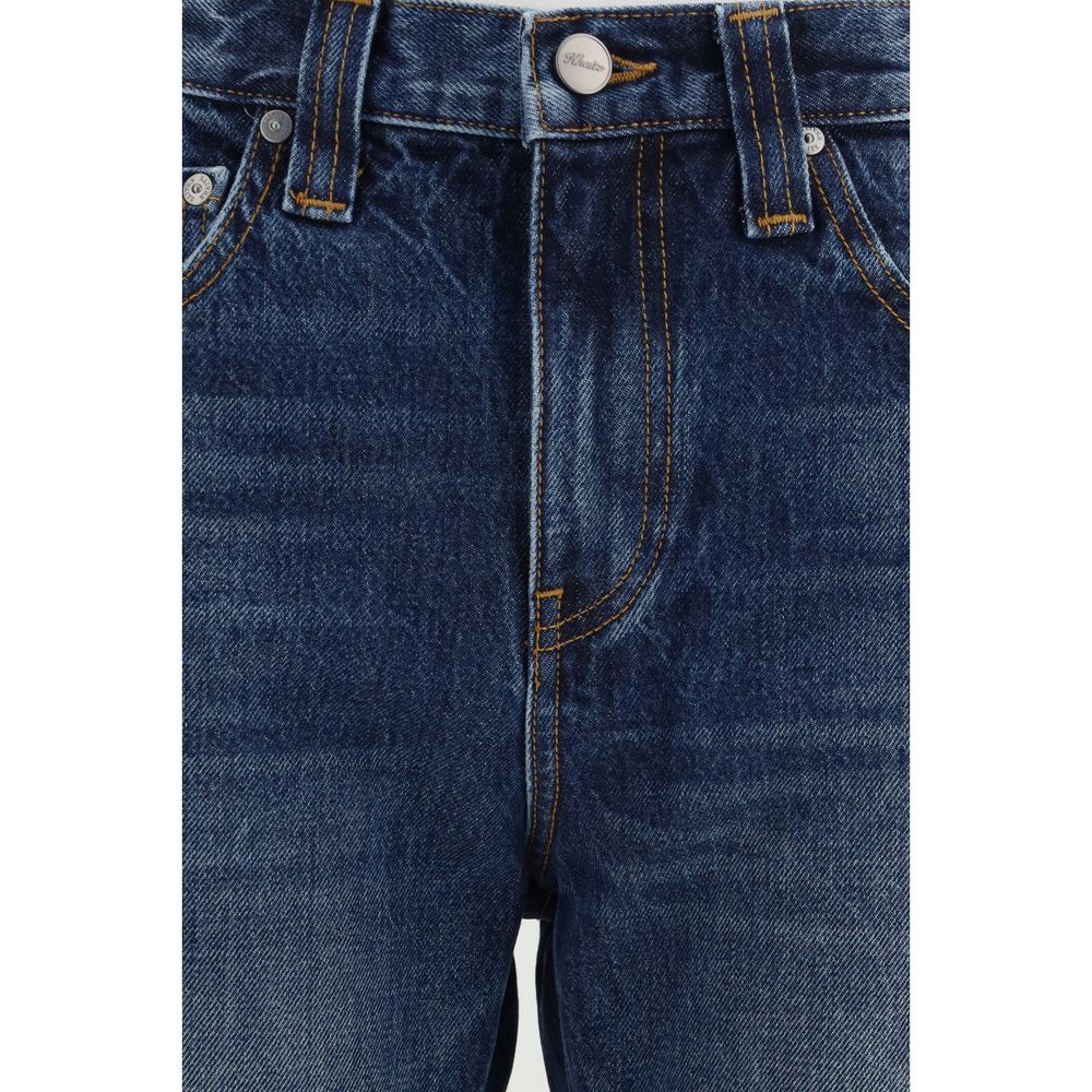 Khaite Blue Cotton High-Waisted Jean | Regal Royce