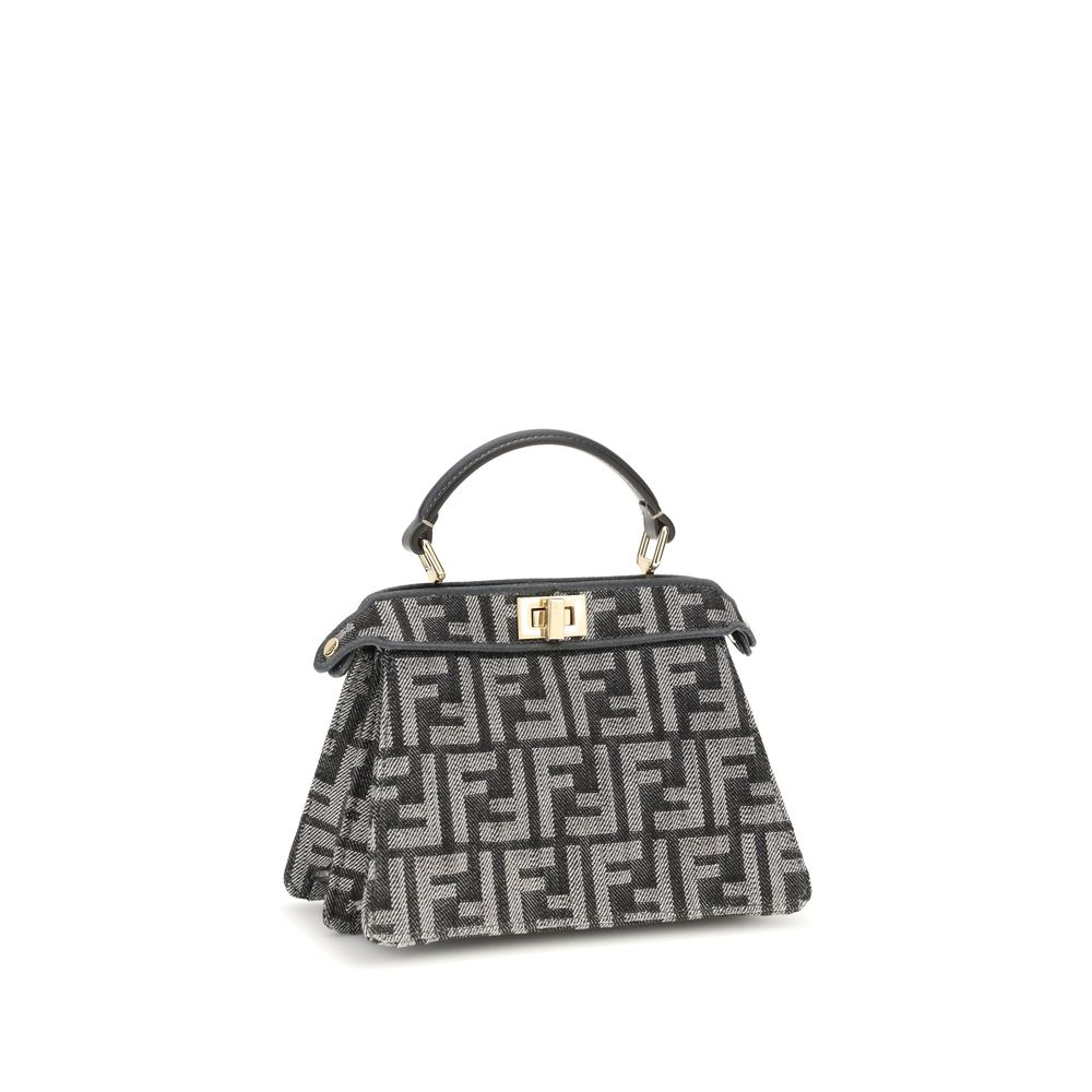 Fendi Blue Fabric Shoulder Bag