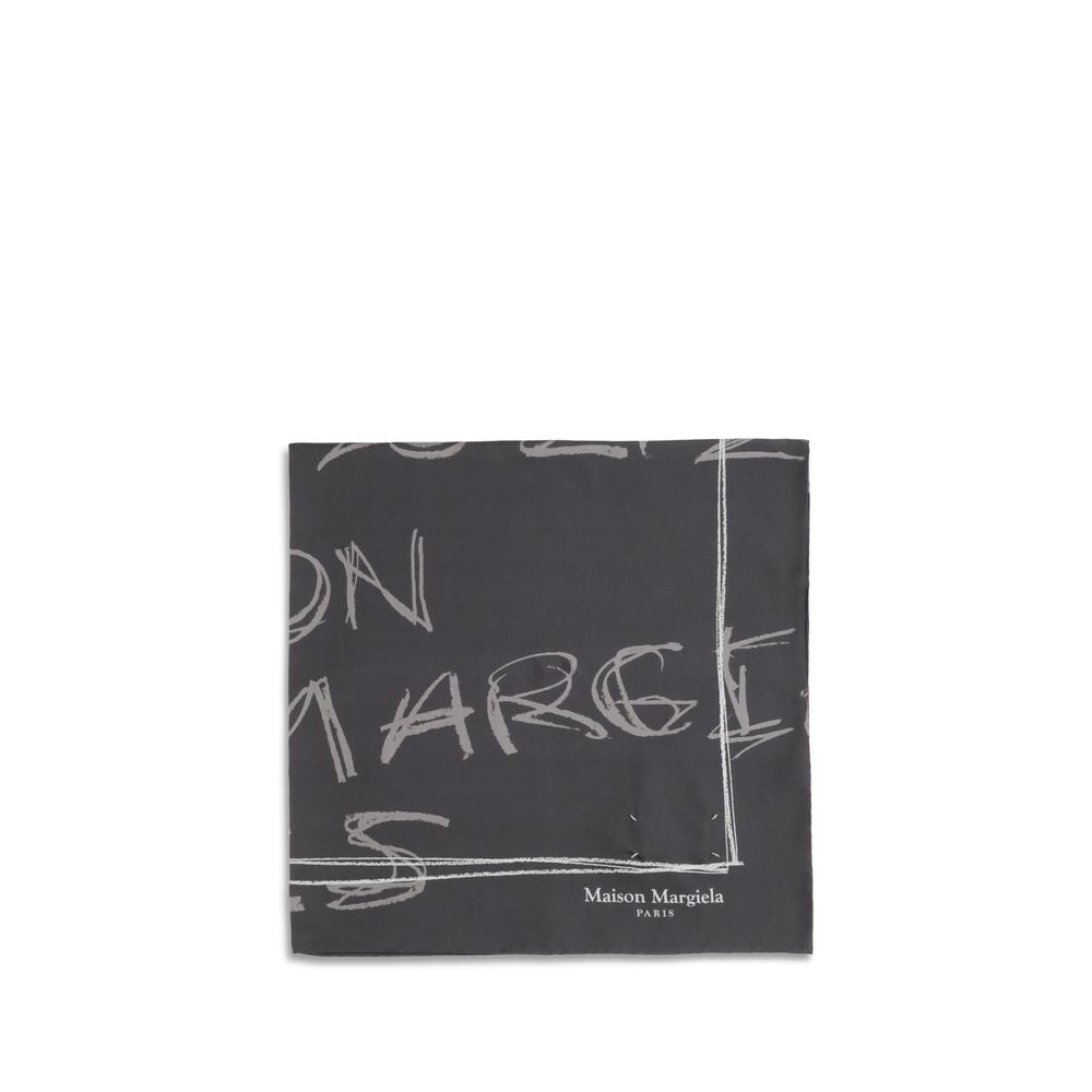 Margiela Gray Silk Scarf
