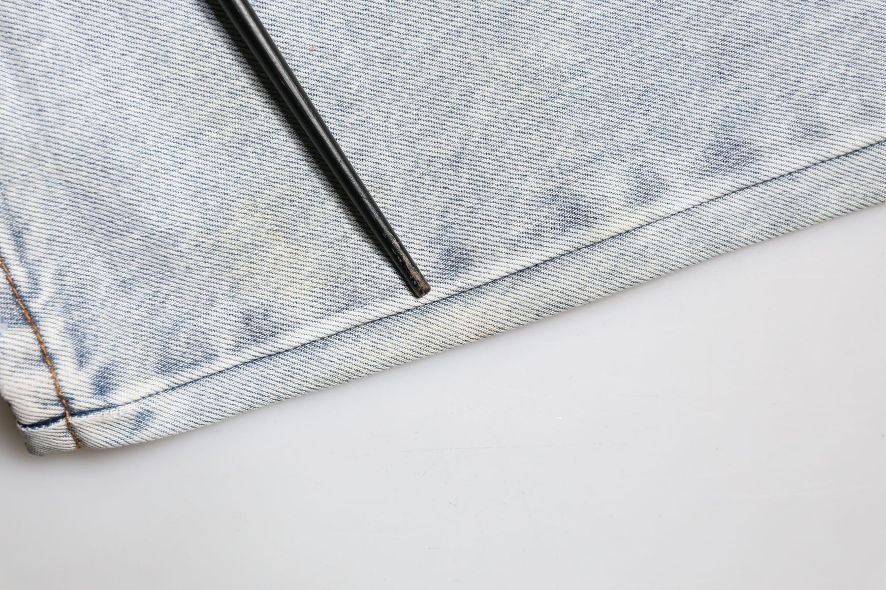 One Teaspoon Light Blue Tattered Mid Waist Straight Denim Jeans | Regal Royce