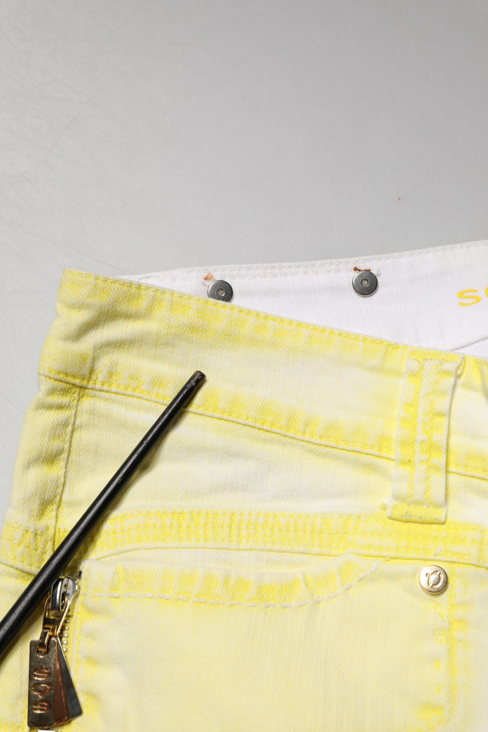 S.O.S Yellow Cotton Bootcut Low Waist Denim Trouser Jeans | Regal Royce