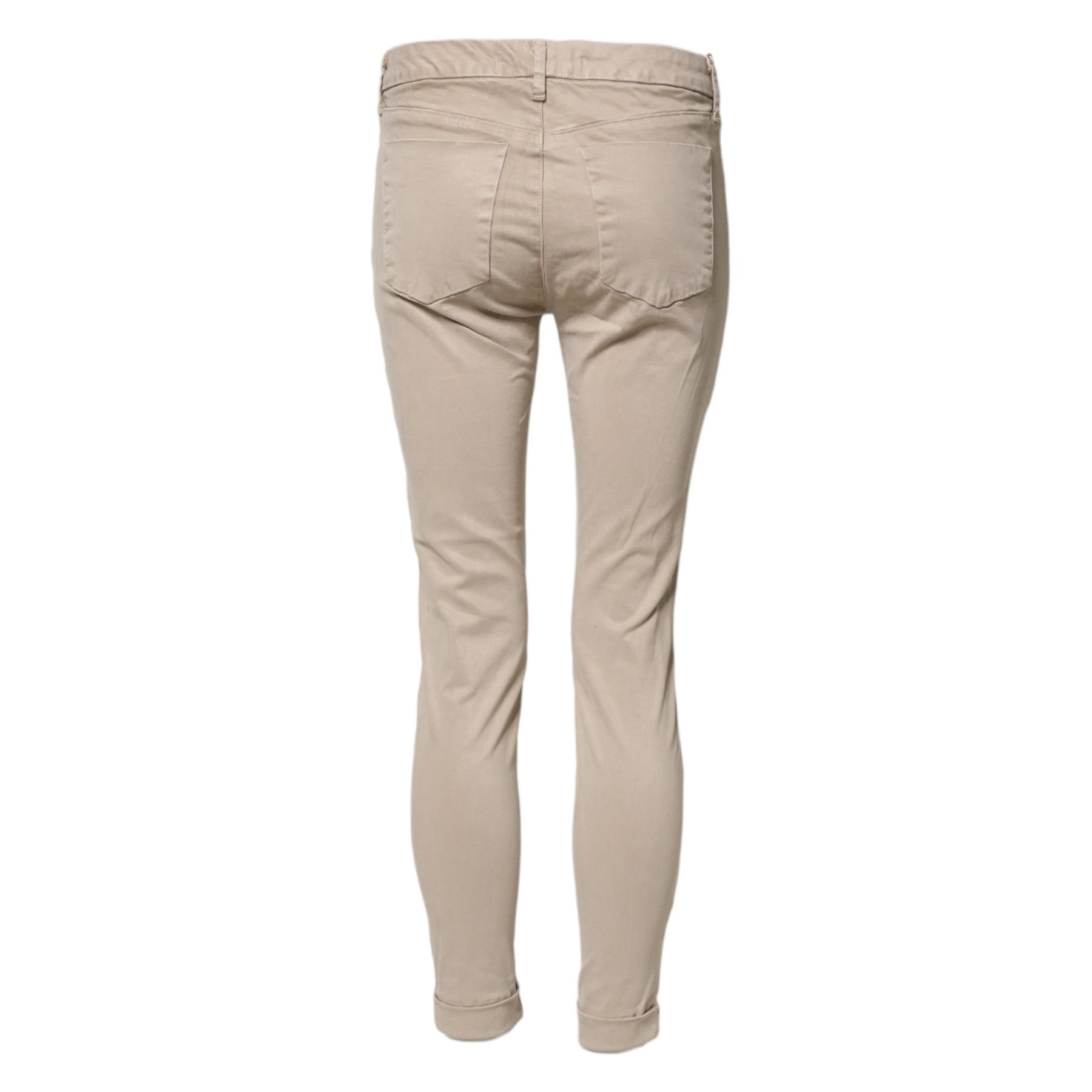 J Brand Beige Skinny Mid Waist Chino Casual Trouser Pants | Regal Royce