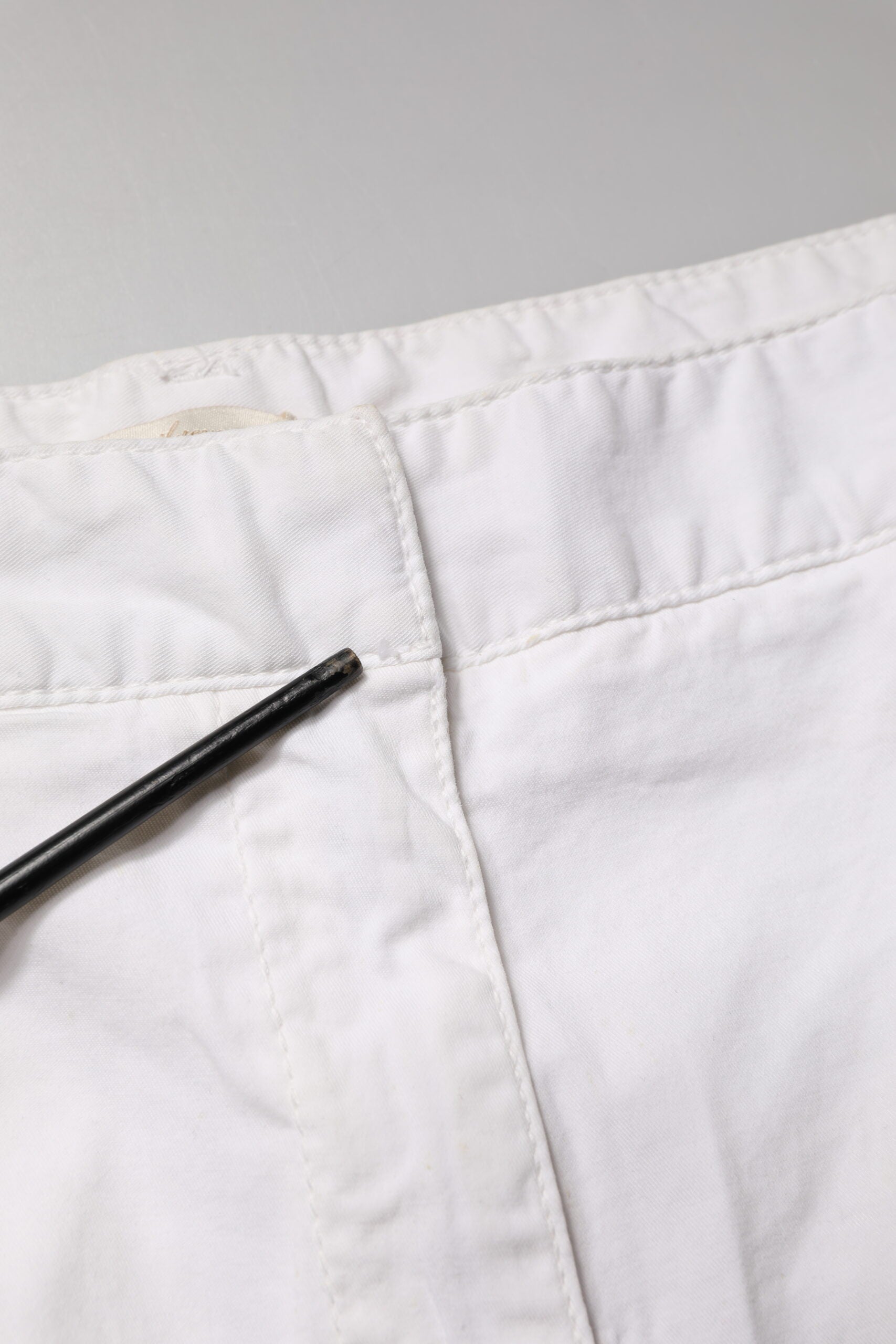 Gaudi White Mid Waist Skinny Chino Cotton Trouser Pants | Regal Royce