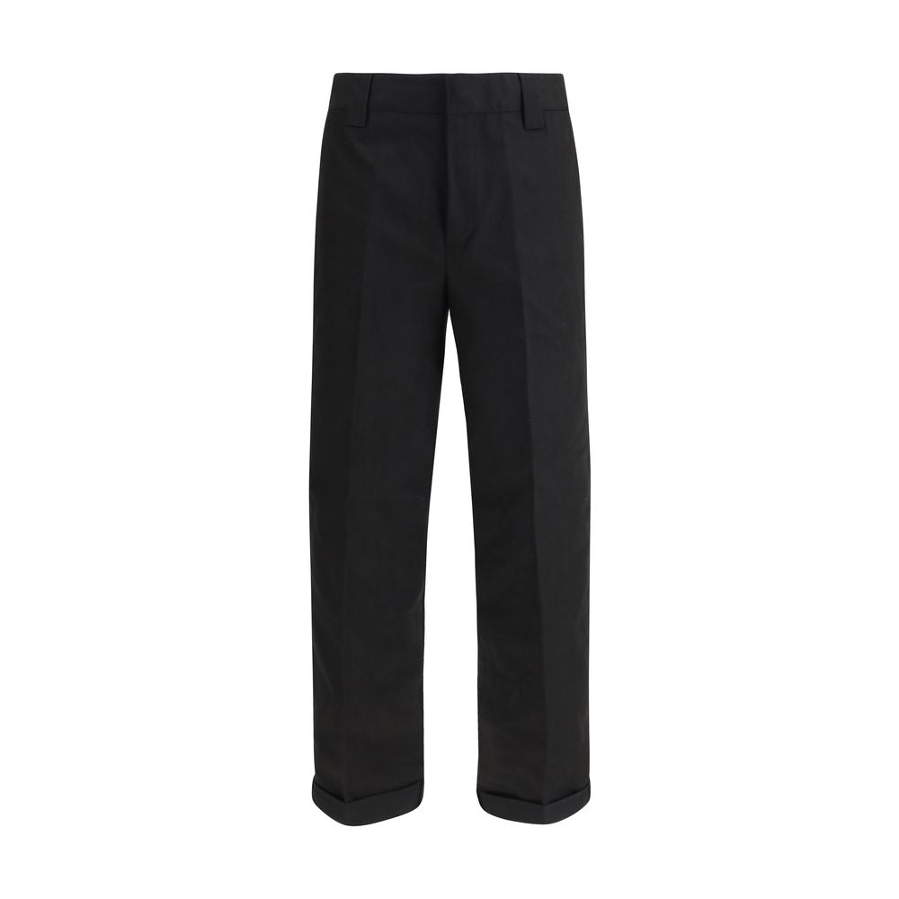 Golden Goose Black Cotton Chino Pants | Regal Royce