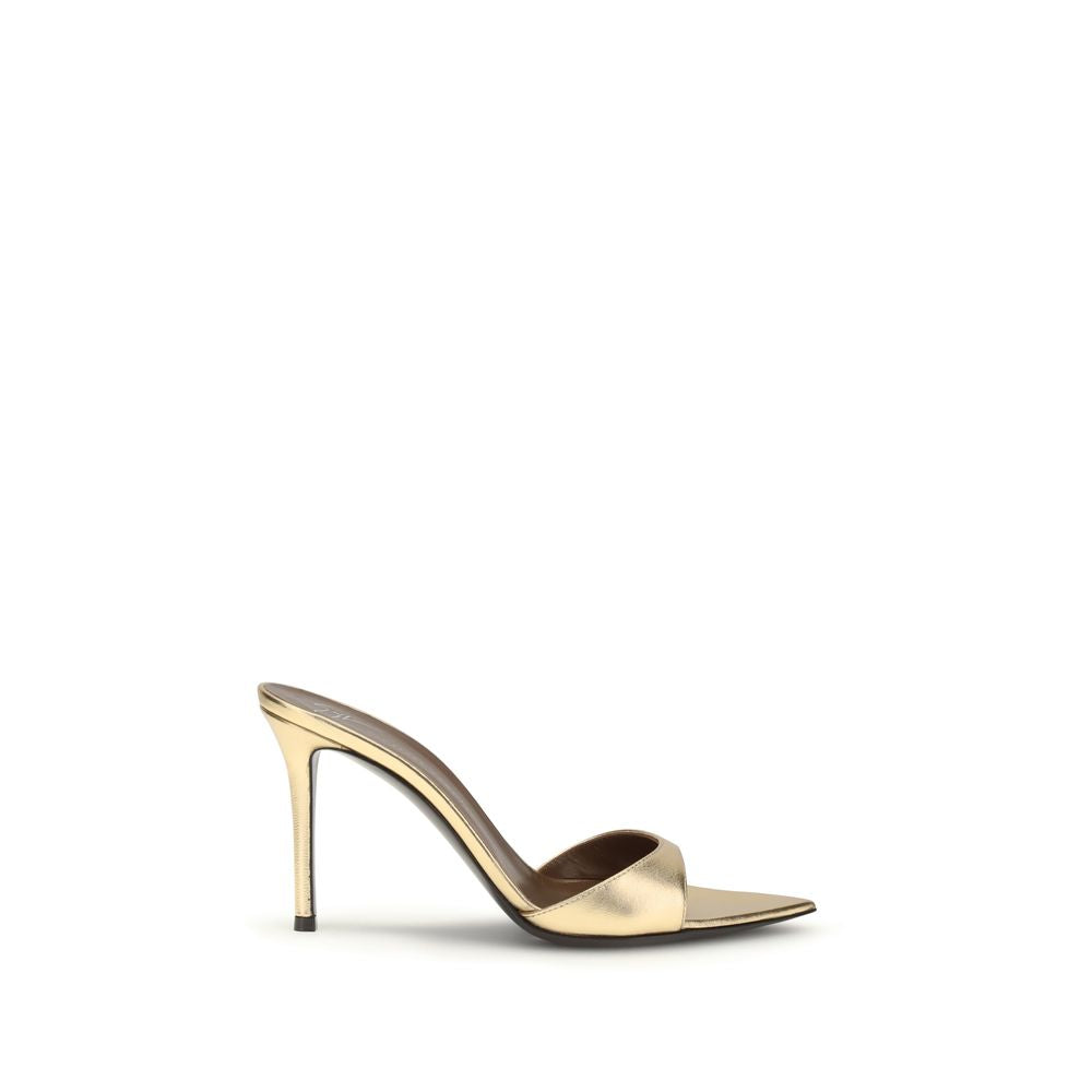 Giuseppe Zanotti Gold Leather Stiletto Heel Sandals | Regal Royce