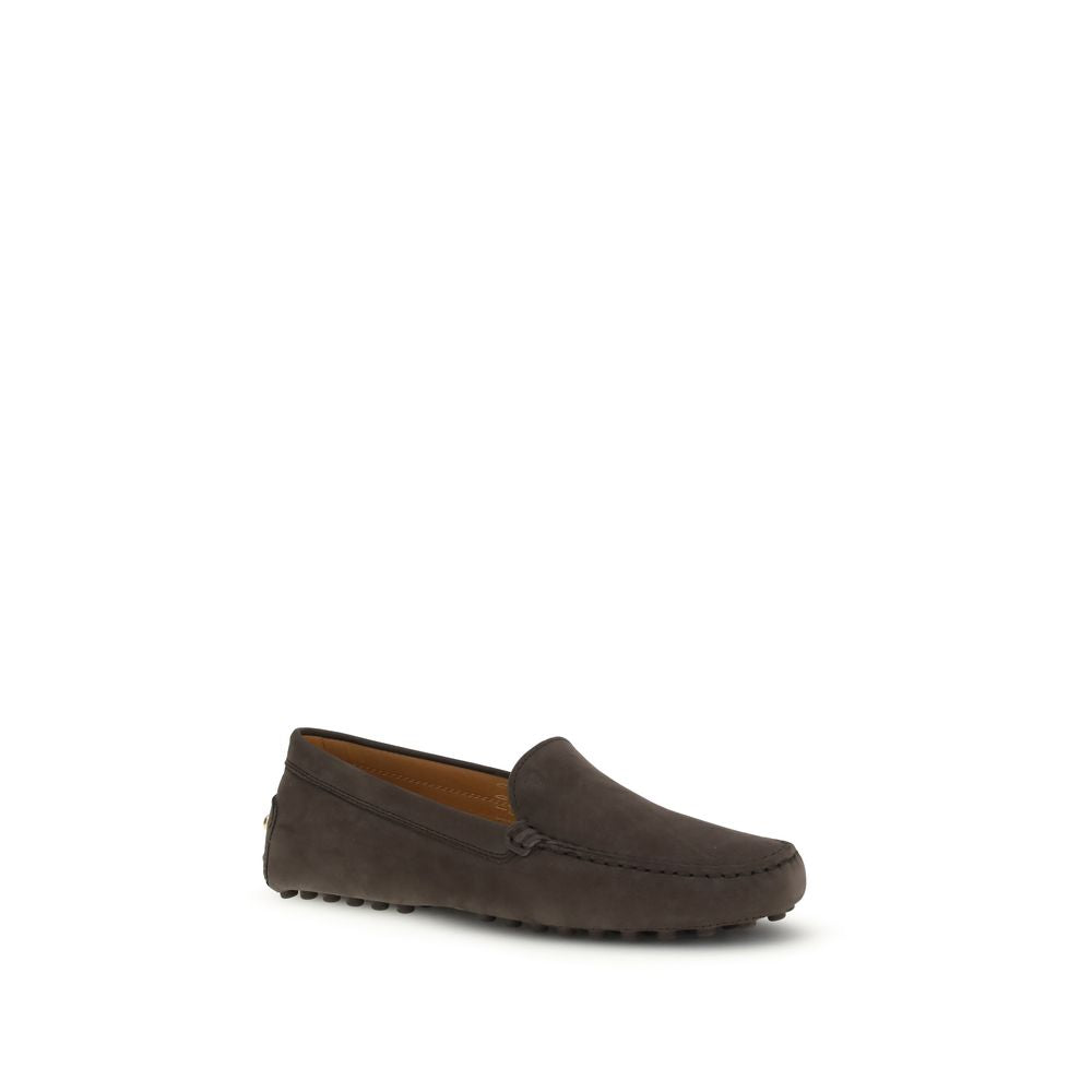 Tod's Brown Calf Leather Bos Taurus Slip-On Loafers | Regal Royce