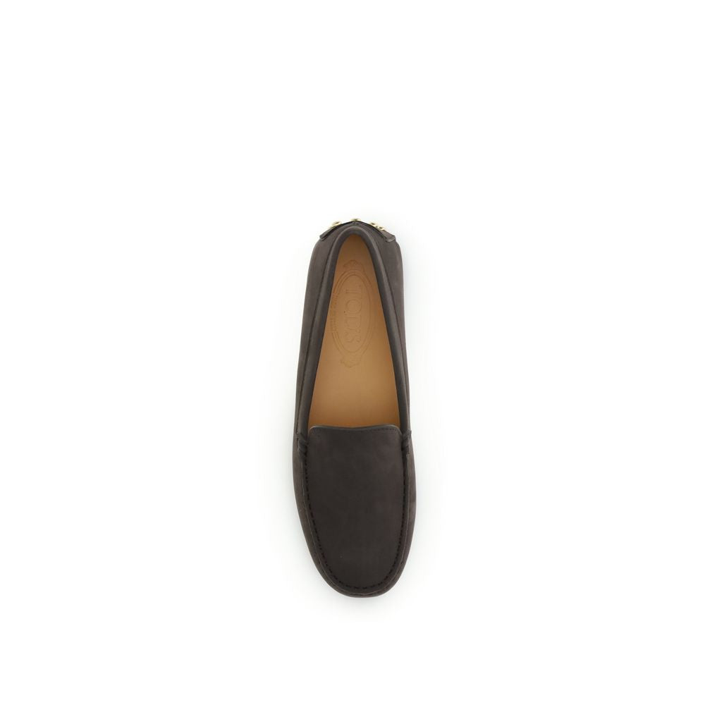 Tod's Brown Calf Leather Bos Taurus Slip-On Loafers | Regal Royce