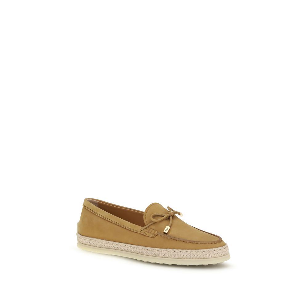 Tod's Beige Rubber Platform Loafers | Regal Royce