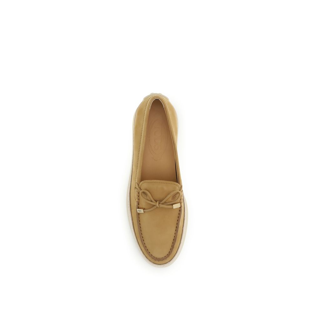 Tod's Beige Rubber Platform Loafers | Regal Royce