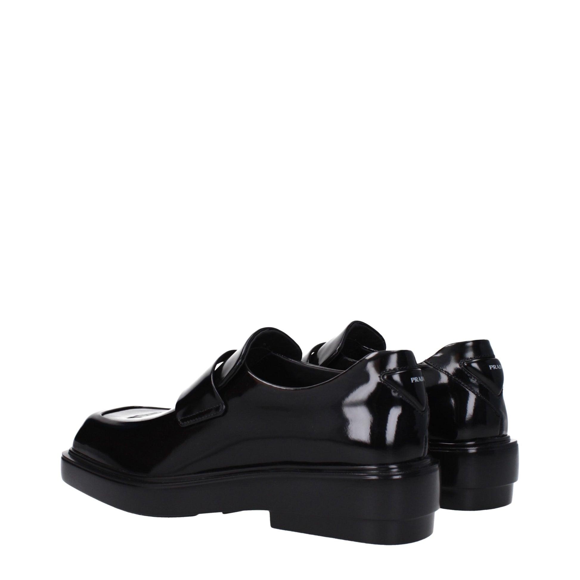 Prada Black Leather Slip-On Loafers | Regal Royce