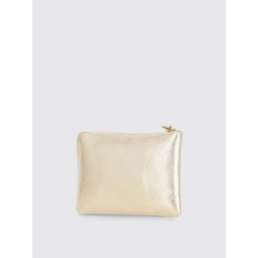 Coccinelle Gold Leather Clutch Bag | Regal Royce