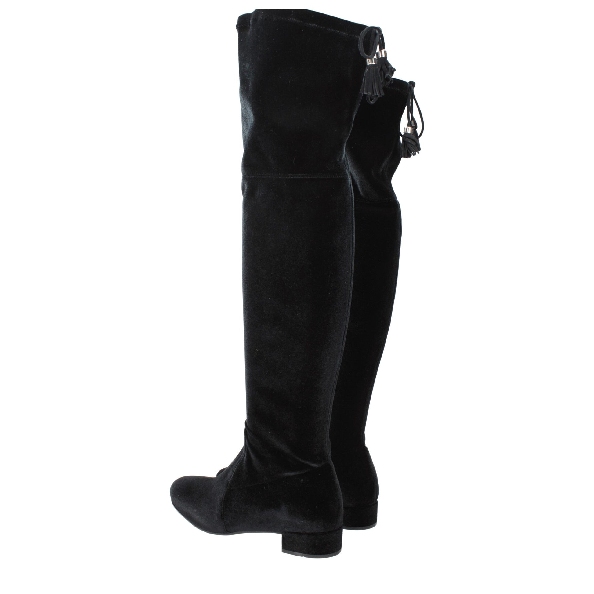 Prada Black Velvet Over The Knee | Regal Royce