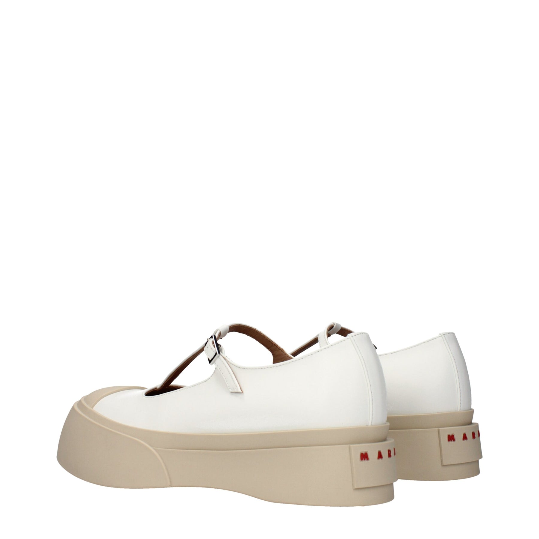 Marni White Leather Slip-On Loafers | Regal Royce
