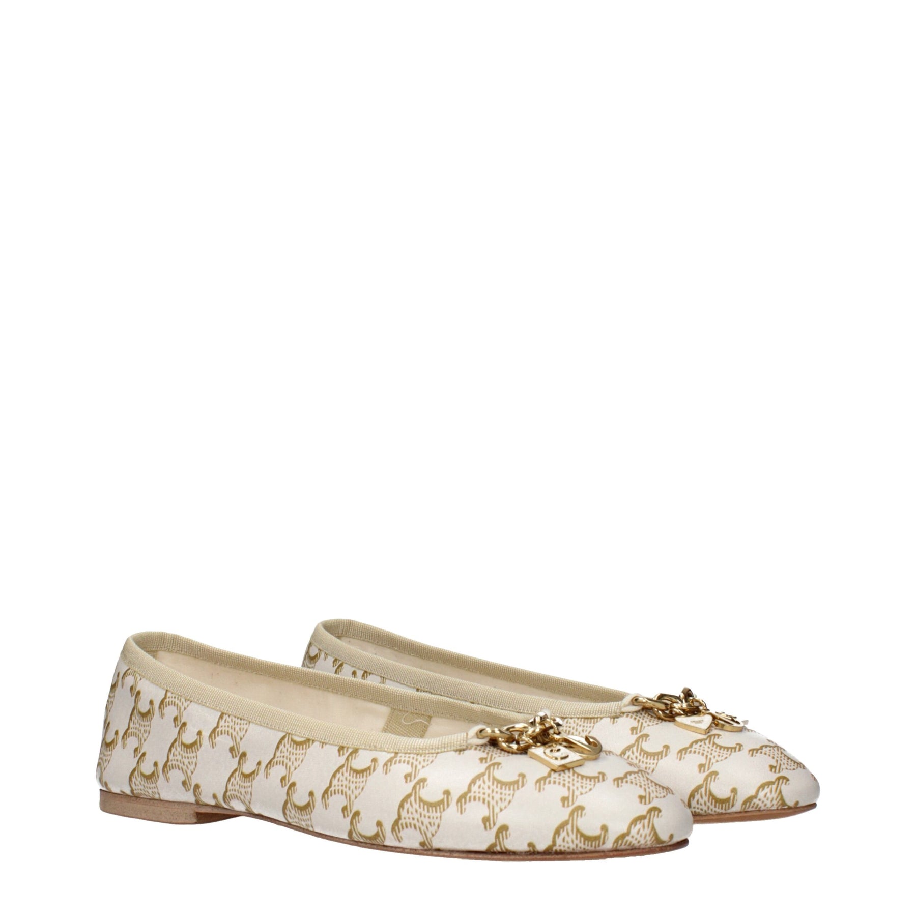 Celine White Leather Ballet Flats | Regal Royce