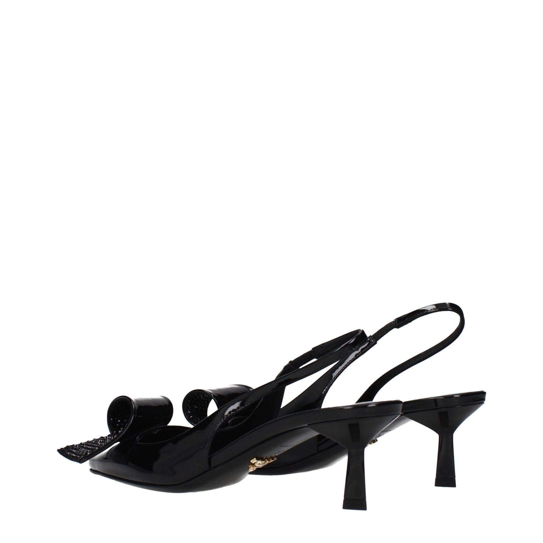 Prada Black Leather Stiletto Heel Sandals | Regal Royce