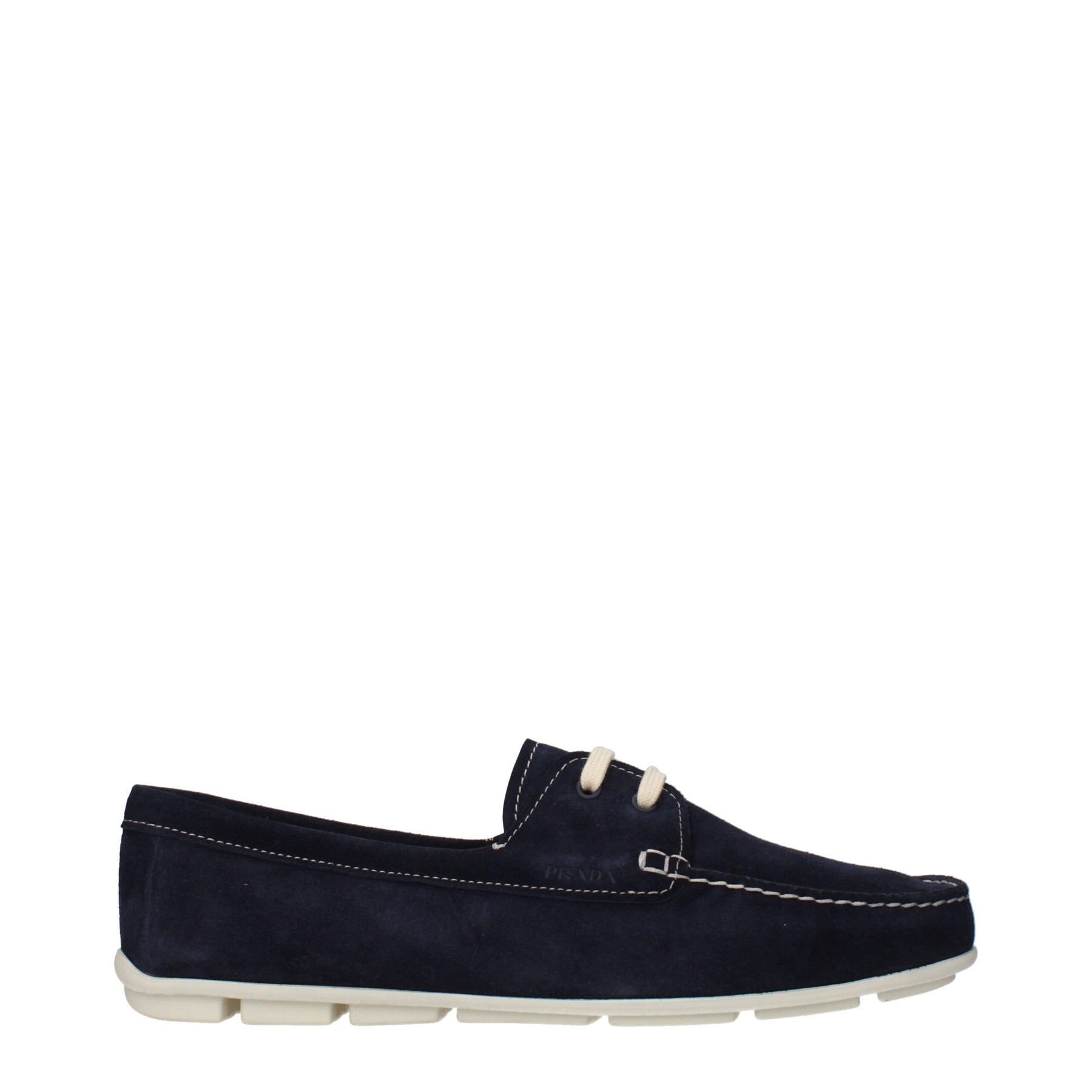 Prada Blue Leather Slip-On Loafers | Regal Royce