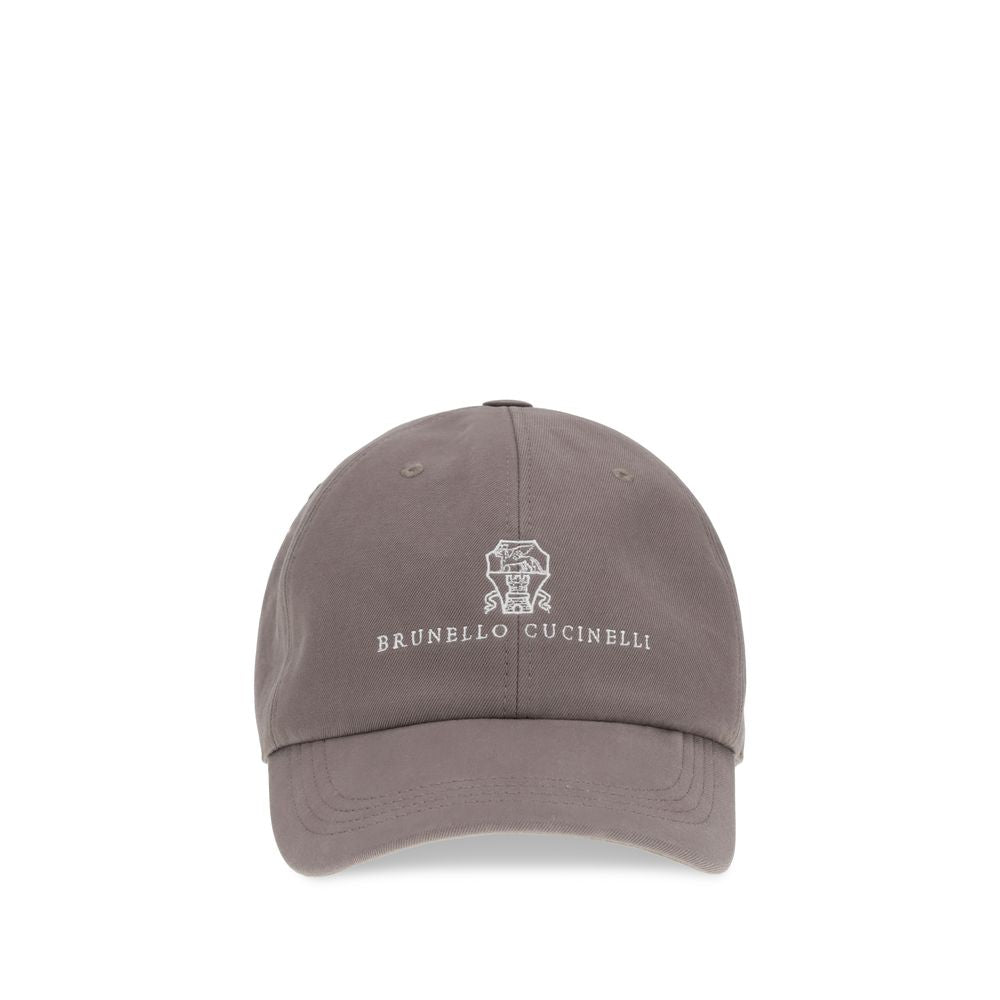 Brunello Cucinelli Brown Cotton Cap (Baseball Hat) | Regal Royce