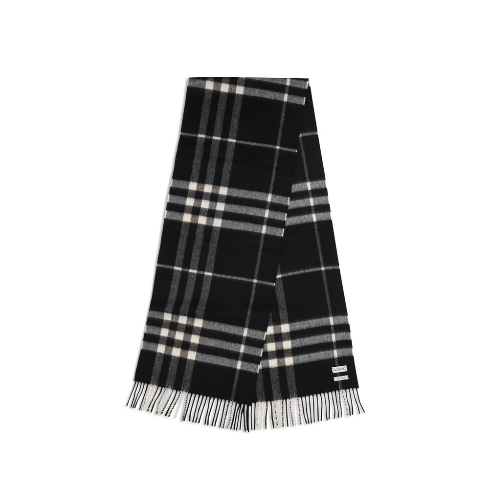 Burberry Black Cashmere Scarf | Regal Royce