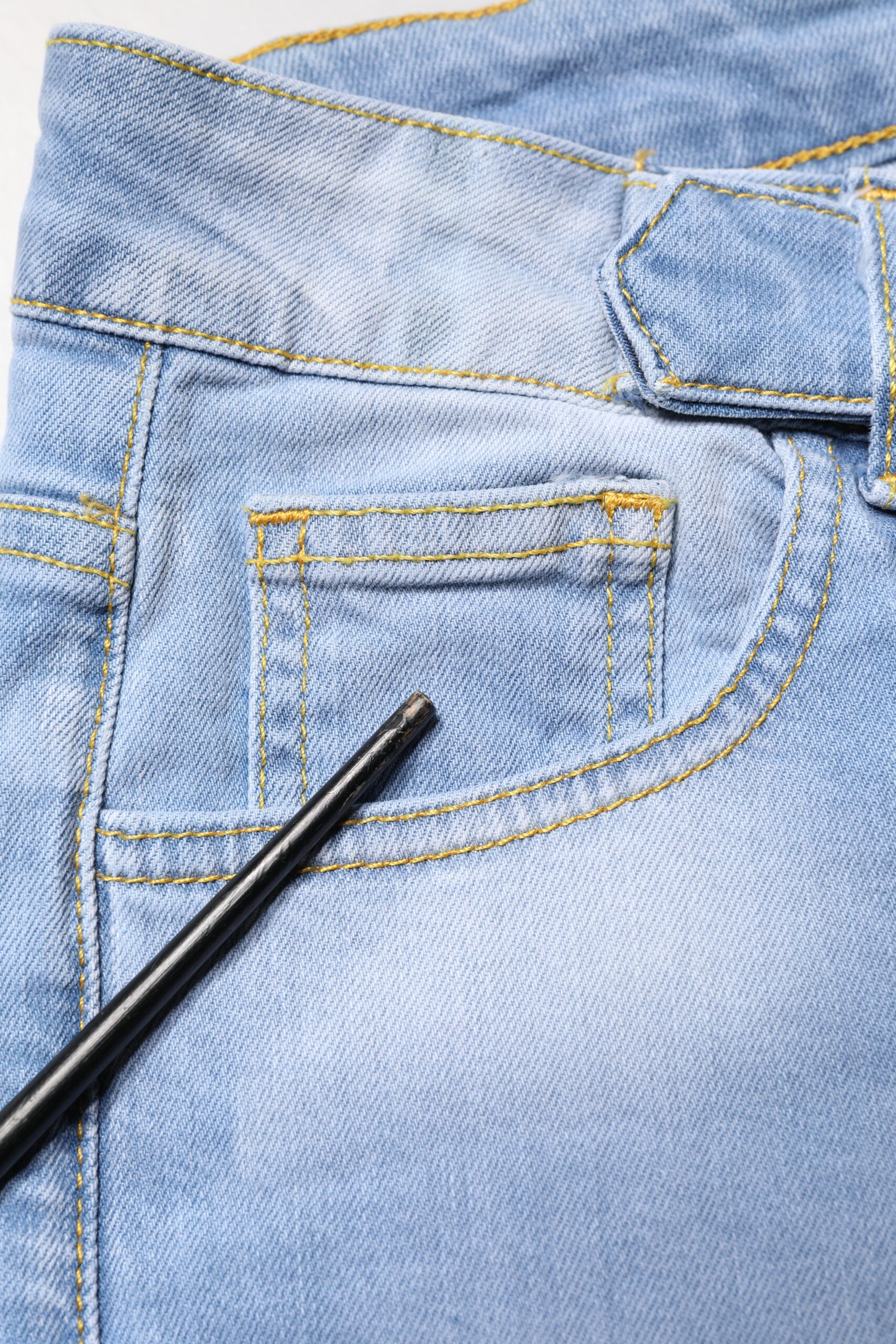 CRISTINAEFFE Light Blue Washed High Waist Bootcut Denim Jeans | Regal Royce