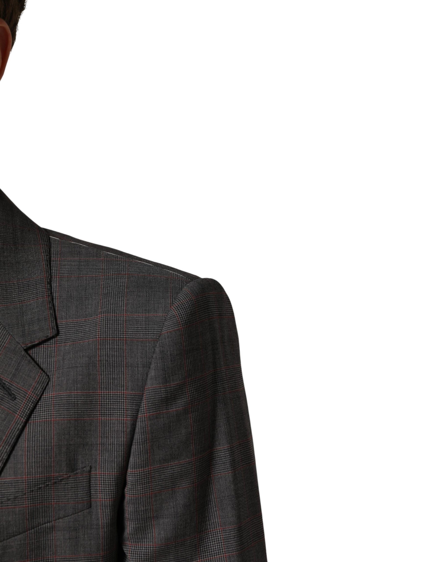 Dolce & Gabbana Gray Wool Single Breasted 2 Button Blazer | Regal Royce