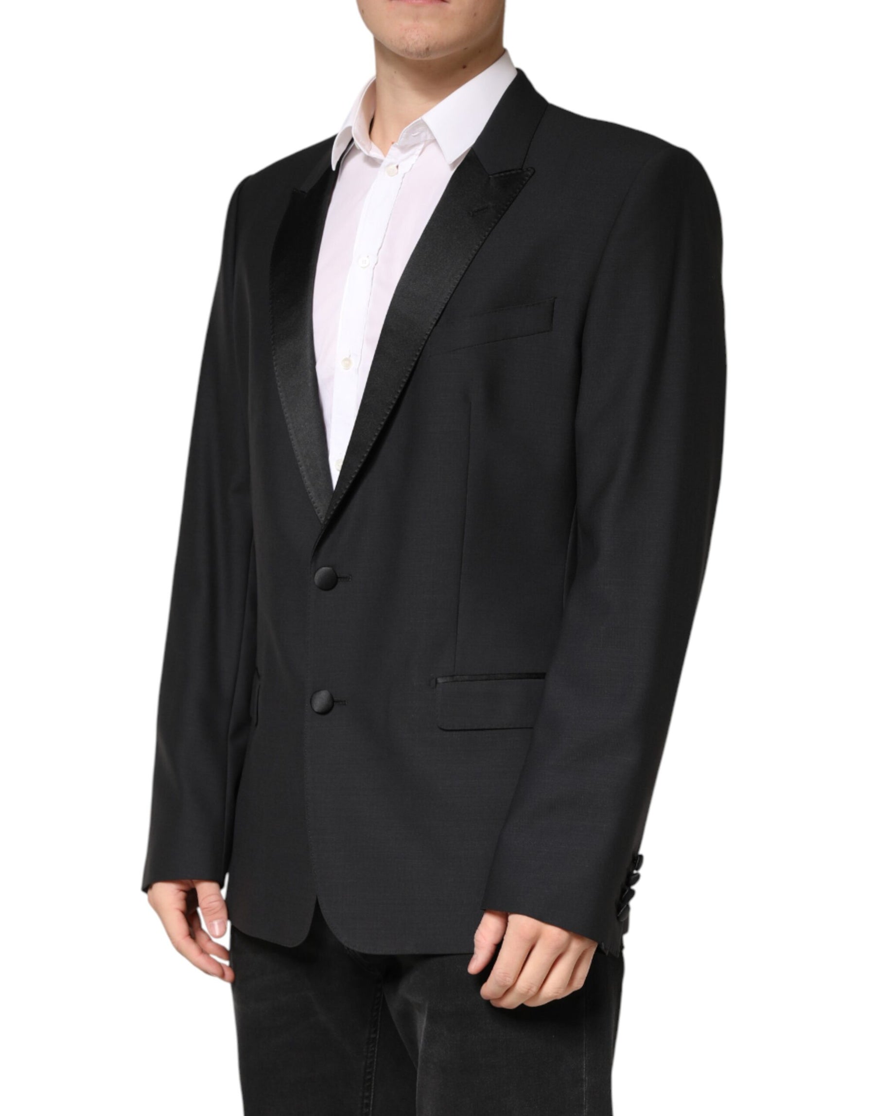 Dolce & Gabbana Black MARTINI Single Breasted Jacket Blazer | Regal Royce