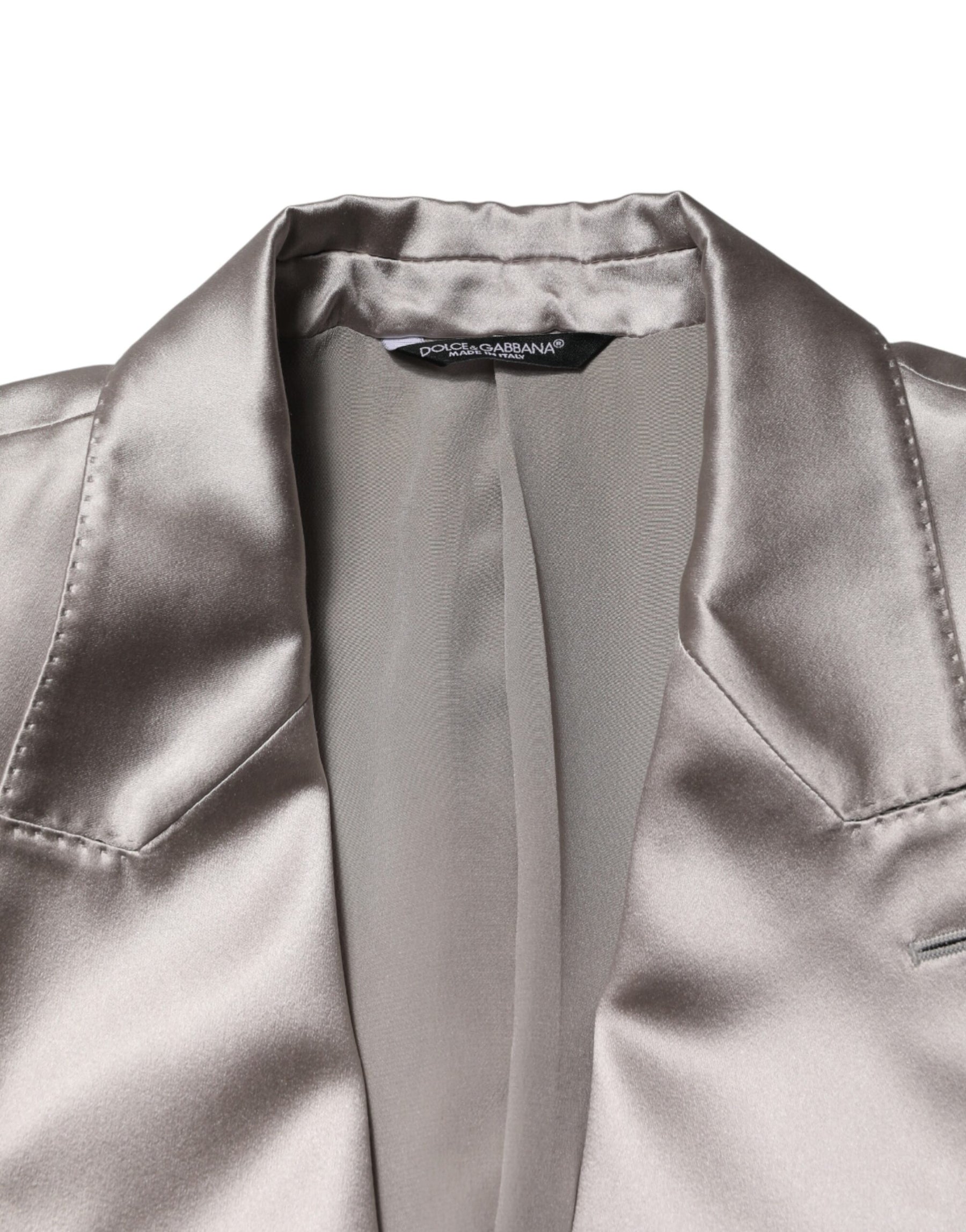 Dolce & Gabbana Silver SICILIA Single Breasted Jacket Blazer | Regal Royce