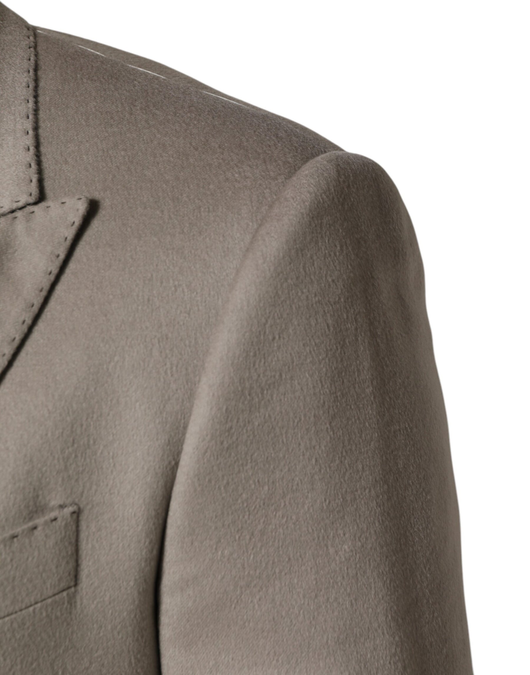 Dolce & Gabbana Gray Cashmere Single Breasted Jacket Blazer | Regal Royce