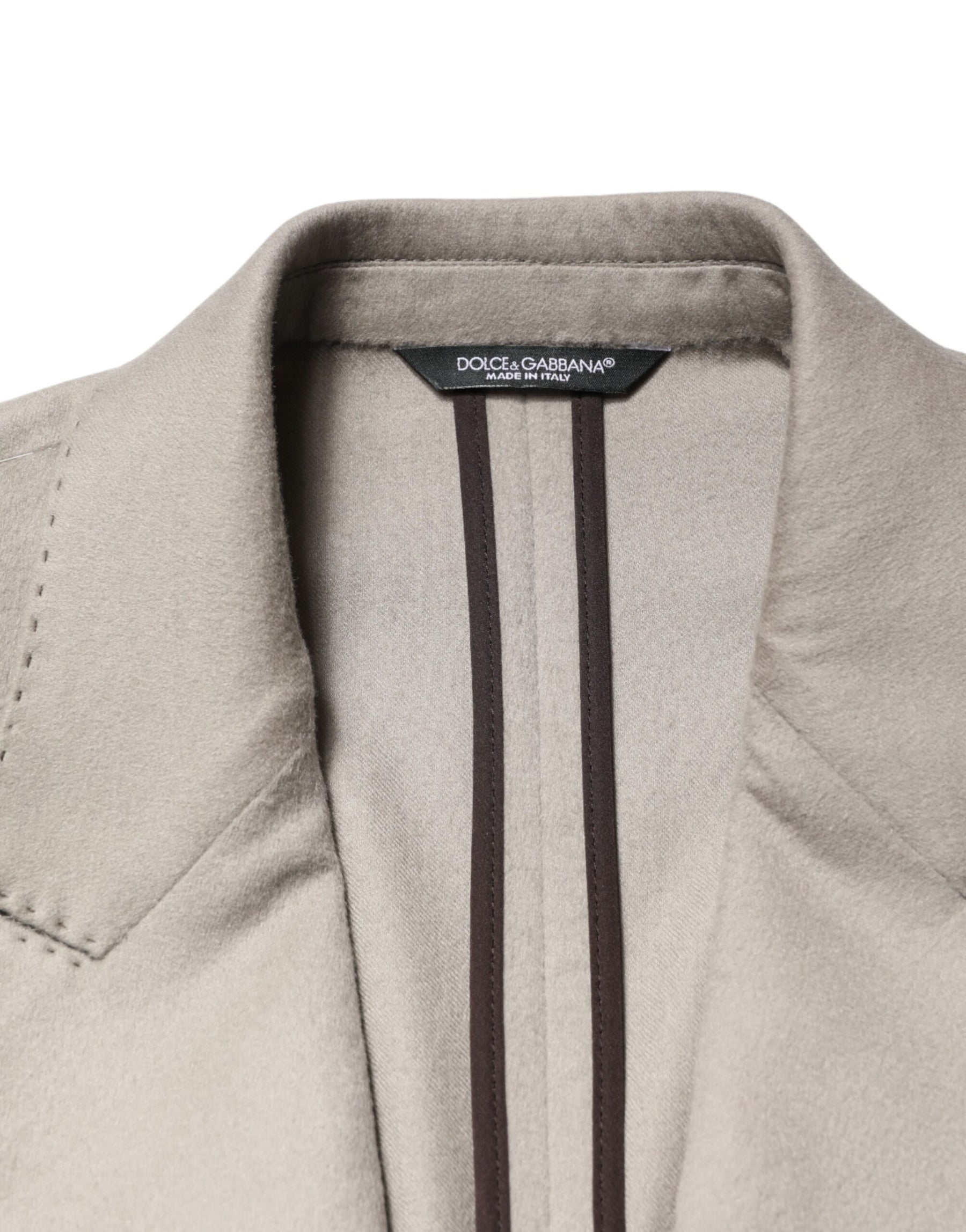 Dolce & Gabbana Gray Cashmere Single Breasted Jacket Blazer | Regal Royce