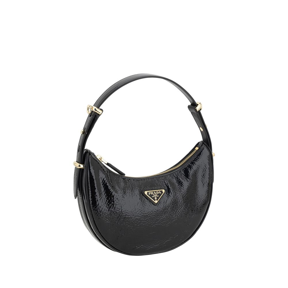 Prada Black Calf Leather Bos Taurus Shoulder Bag | Regal Royce