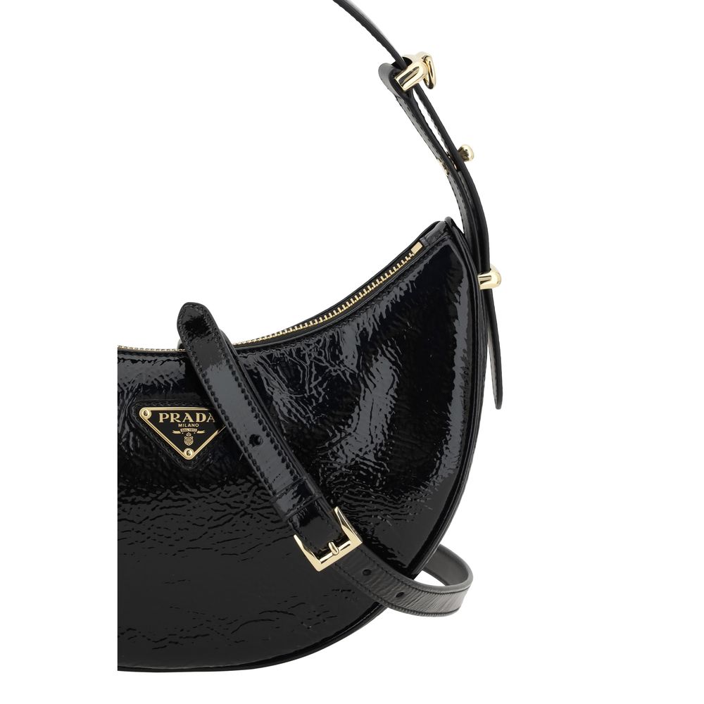Prada Black Calf Leather Bos Taurus Shoulder Bag | Regal Royce