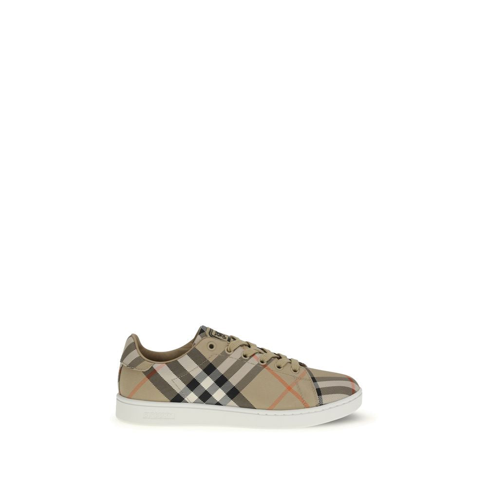 Burberry Beige Nylon Low Top Sneakers | Regal Royce