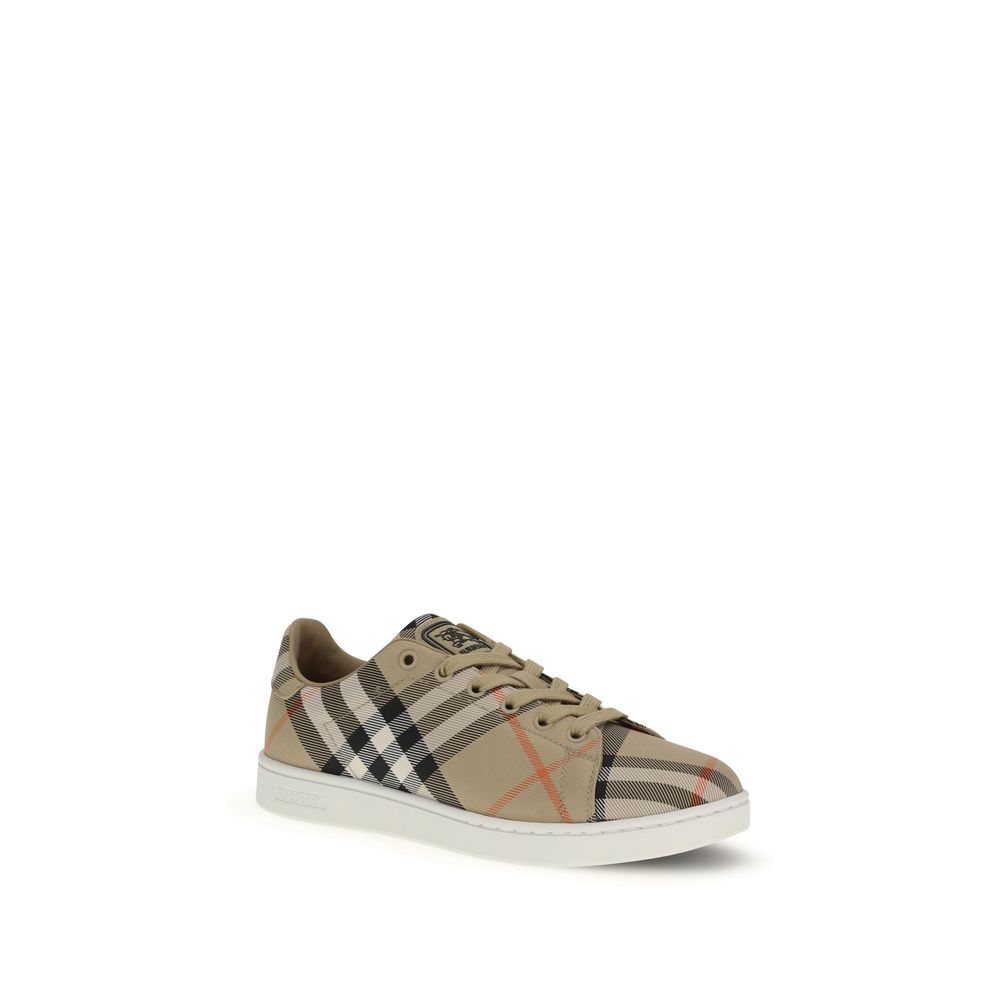 Burberry Beige Nylon Low Top Sneakers | Regal Royce