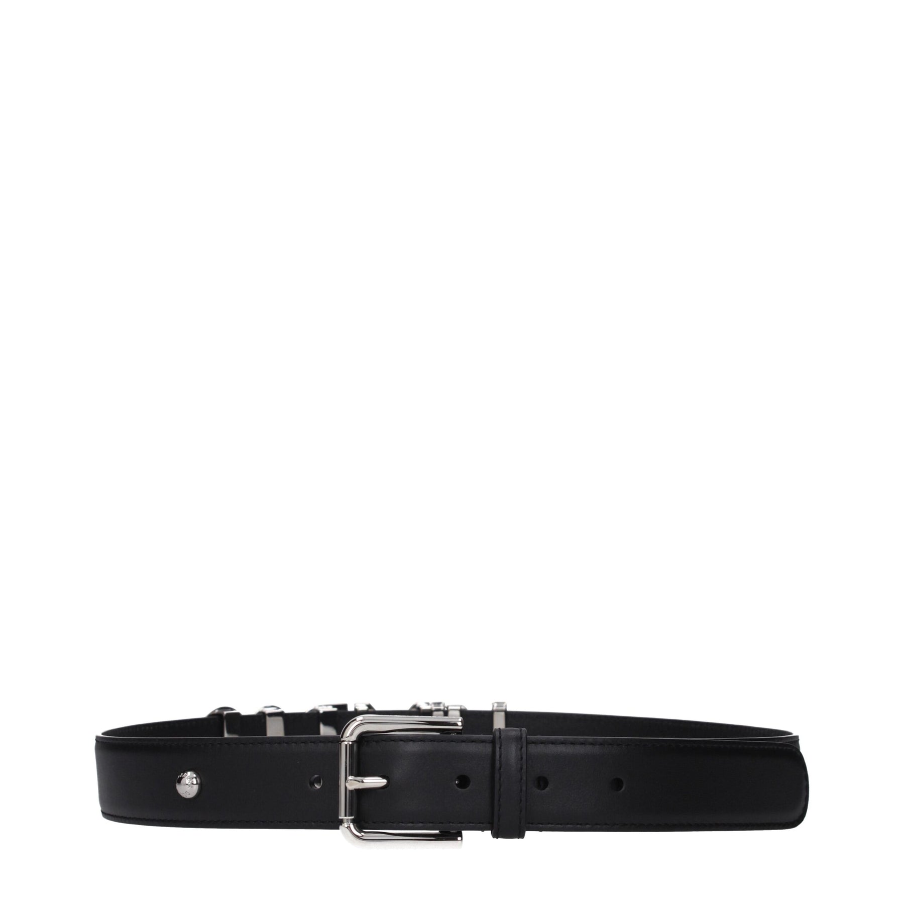 Dolce & Gabbana Black Leather Regular Belt | Regal Royce